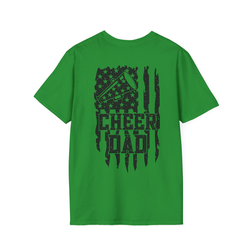 CHEER DAD T-shirt, Unisex Tee, Sporty Apparel for Game Day, Perfect for Cheer Dads, Great Gift Idea