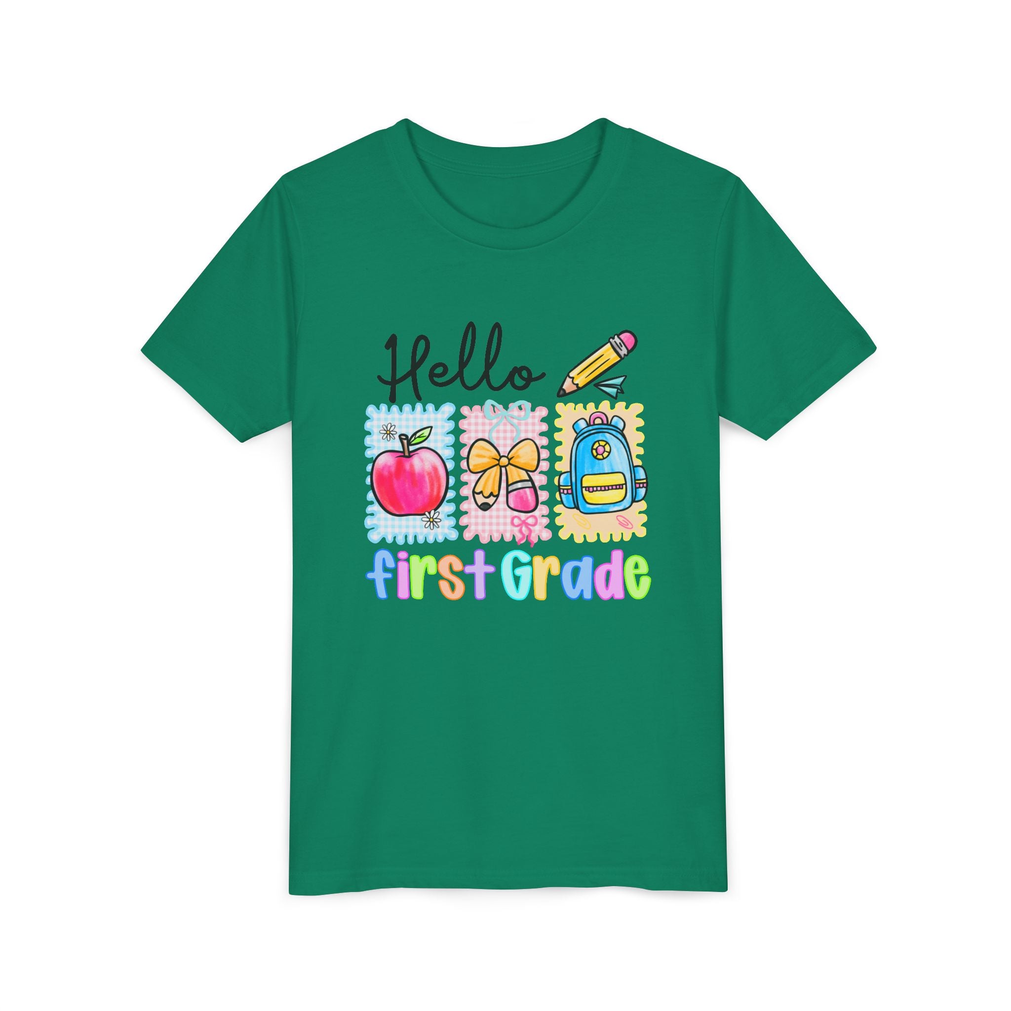 HELLO FIRST GRADE,  T-shirt, back to school youth