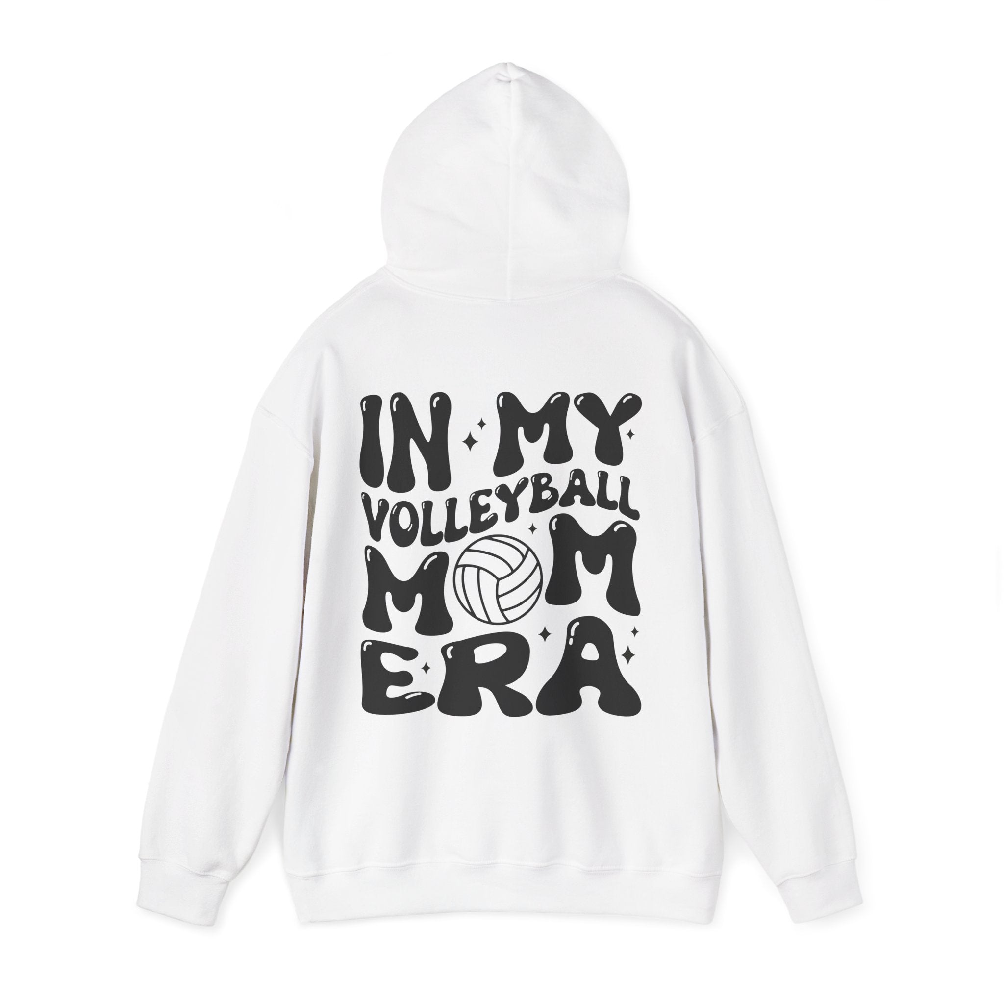Volleyball Mom Era Hoodie Sweatshirt, print on back, personalization available on front
