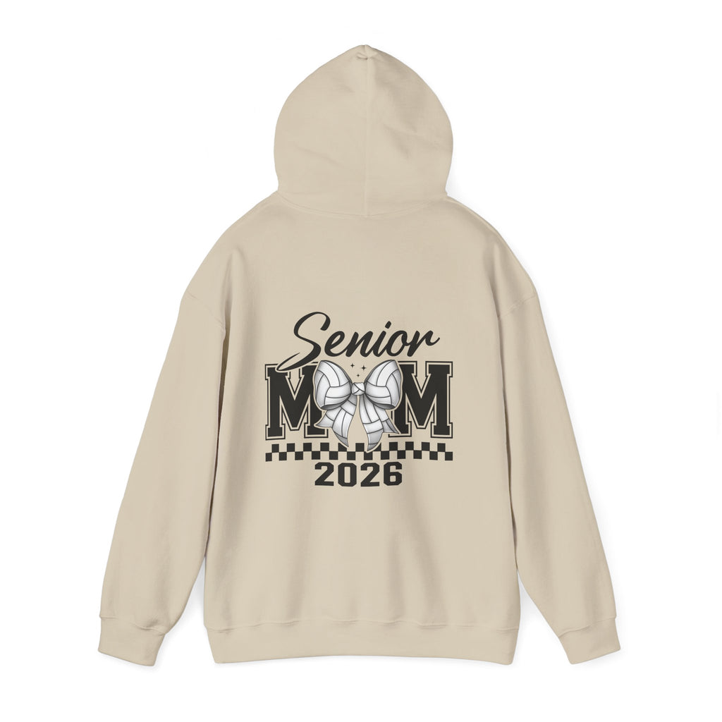 Custom Senior Volleyball Mom Hoodie, Graduation Gift, Personalized Sweatshirt, Unisex Hooded Sweatshirt, Class of 2026 Apparel
