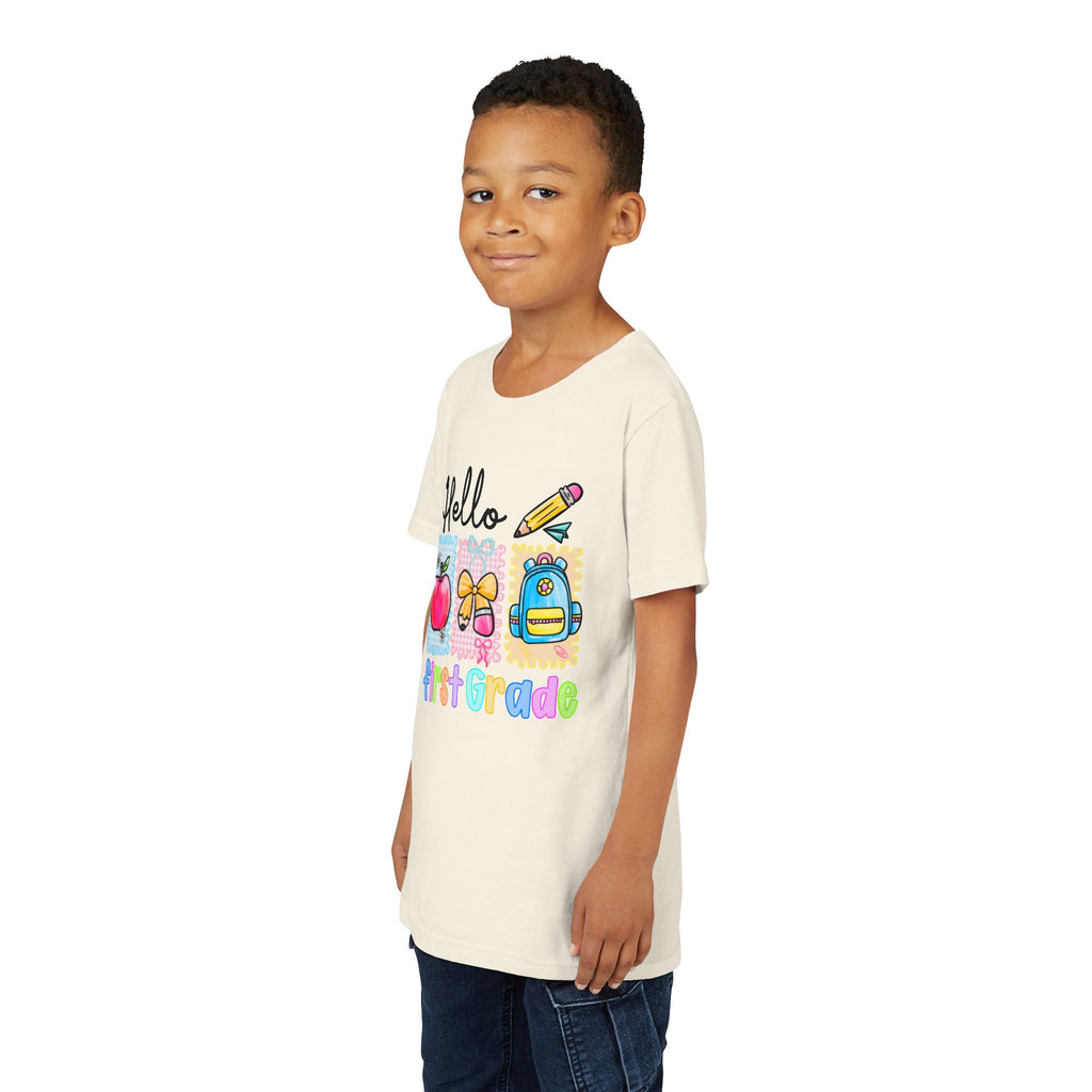 HELLO FIRST GRADE,  T-shirt, back to school youth