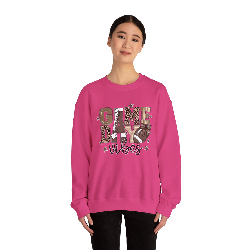 Game Day Vibes Sweatshirt, Unisex Crewneck, Football Fan Apparel, Sports Event Gear, Cozy Casual Wear, Gift for Sports Lovers