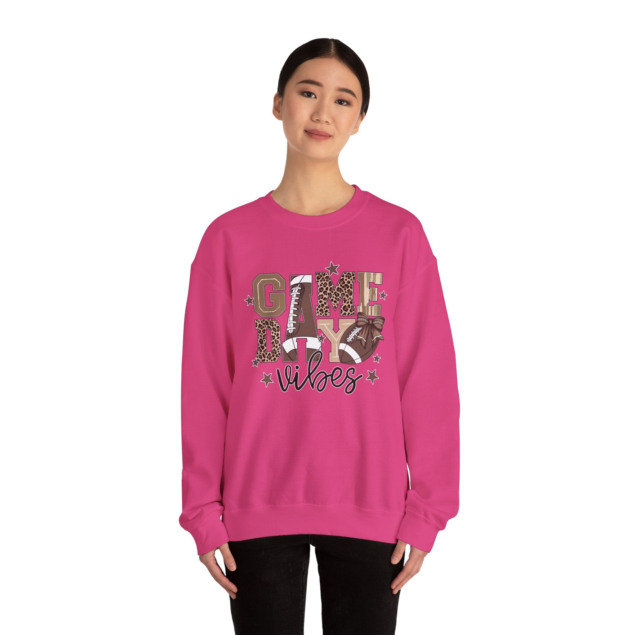 Game Day Vibes Sweatshirt, Unisex Crewneck, Football Fan Apparel, Sports Event Gear, Cozy Casual Wear, Gift for Sports Lovers