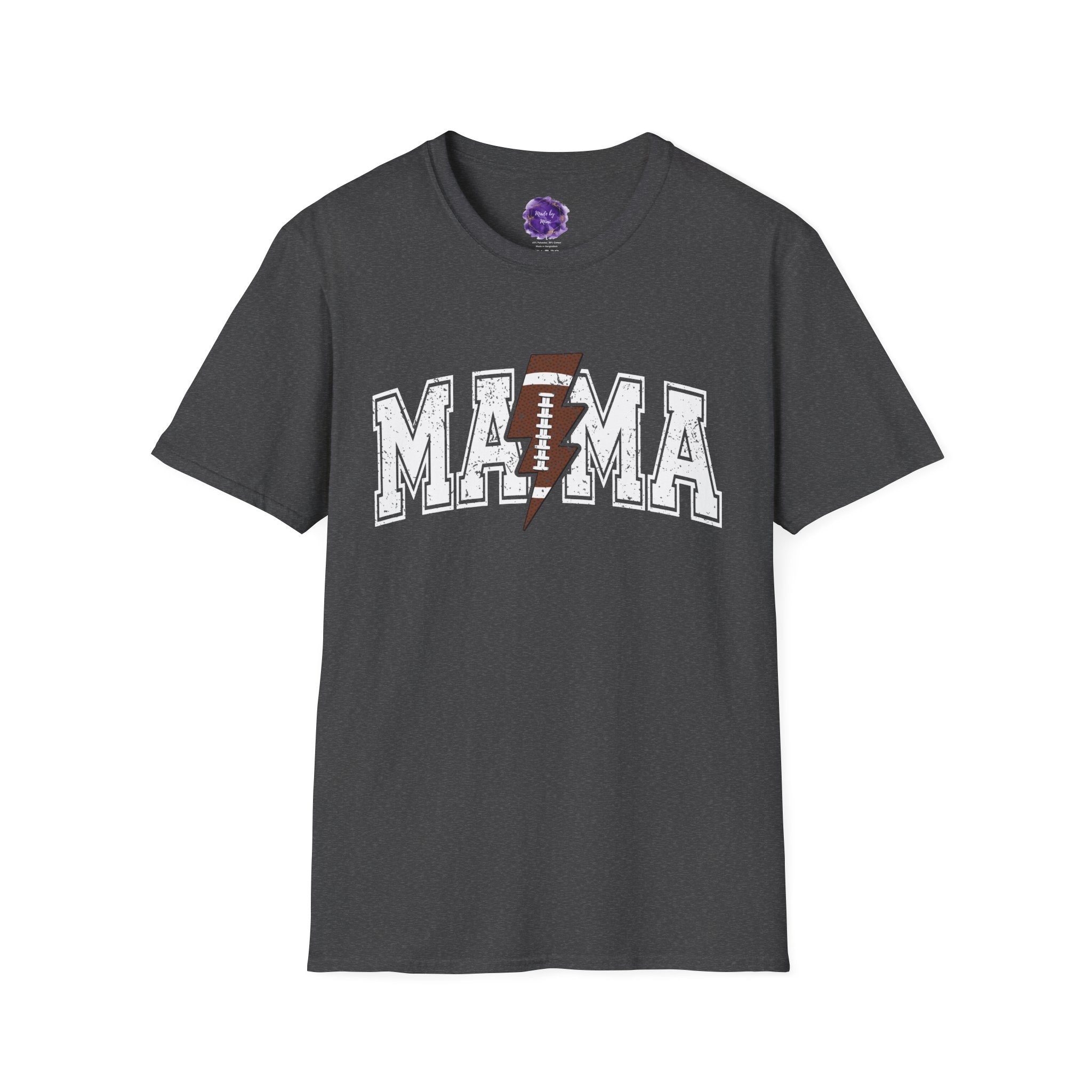 MAMA- FOOTBALL TEE,  Mom T-Shirt, Unisex Tee, Sporty Apparel for Game Day, Perfect for Football Moms, Great Gift Idea