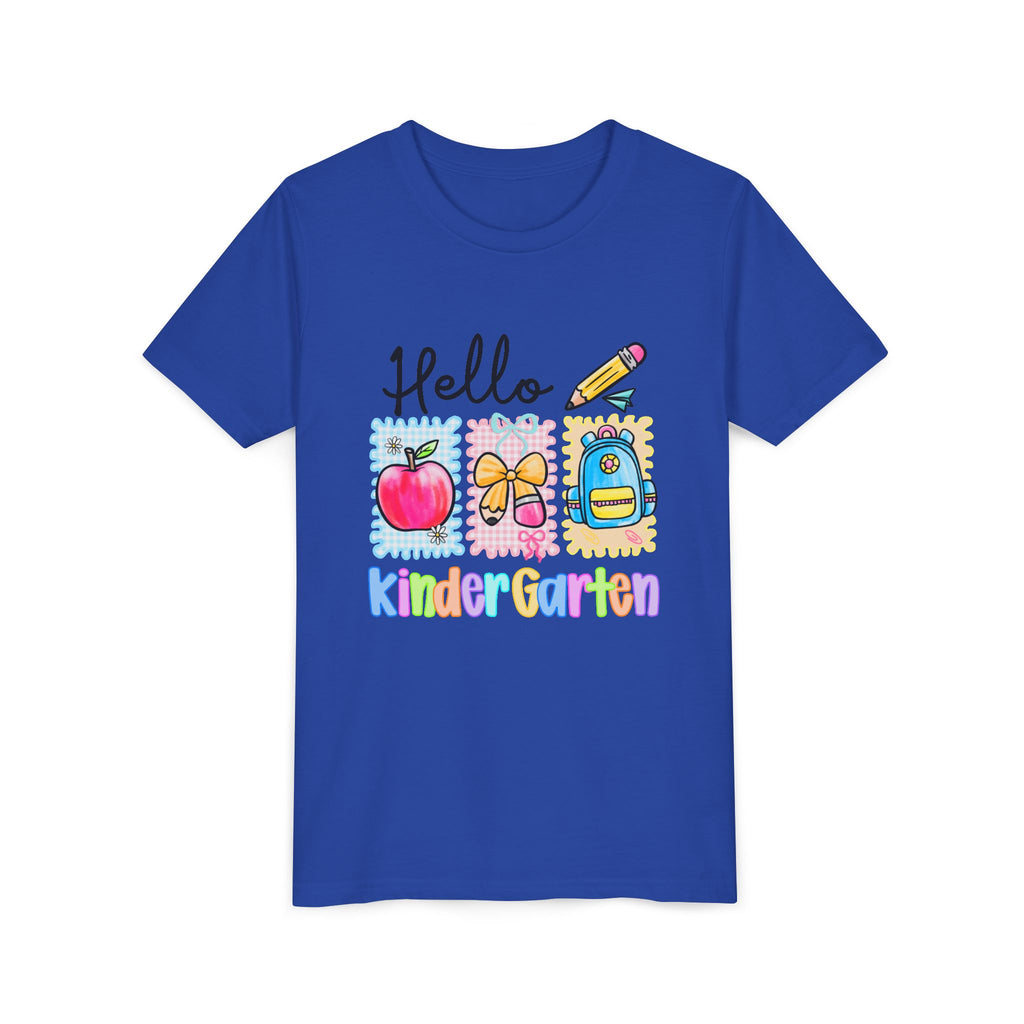 HELLO KINDERGARTEN T-shirt, back to school, youth