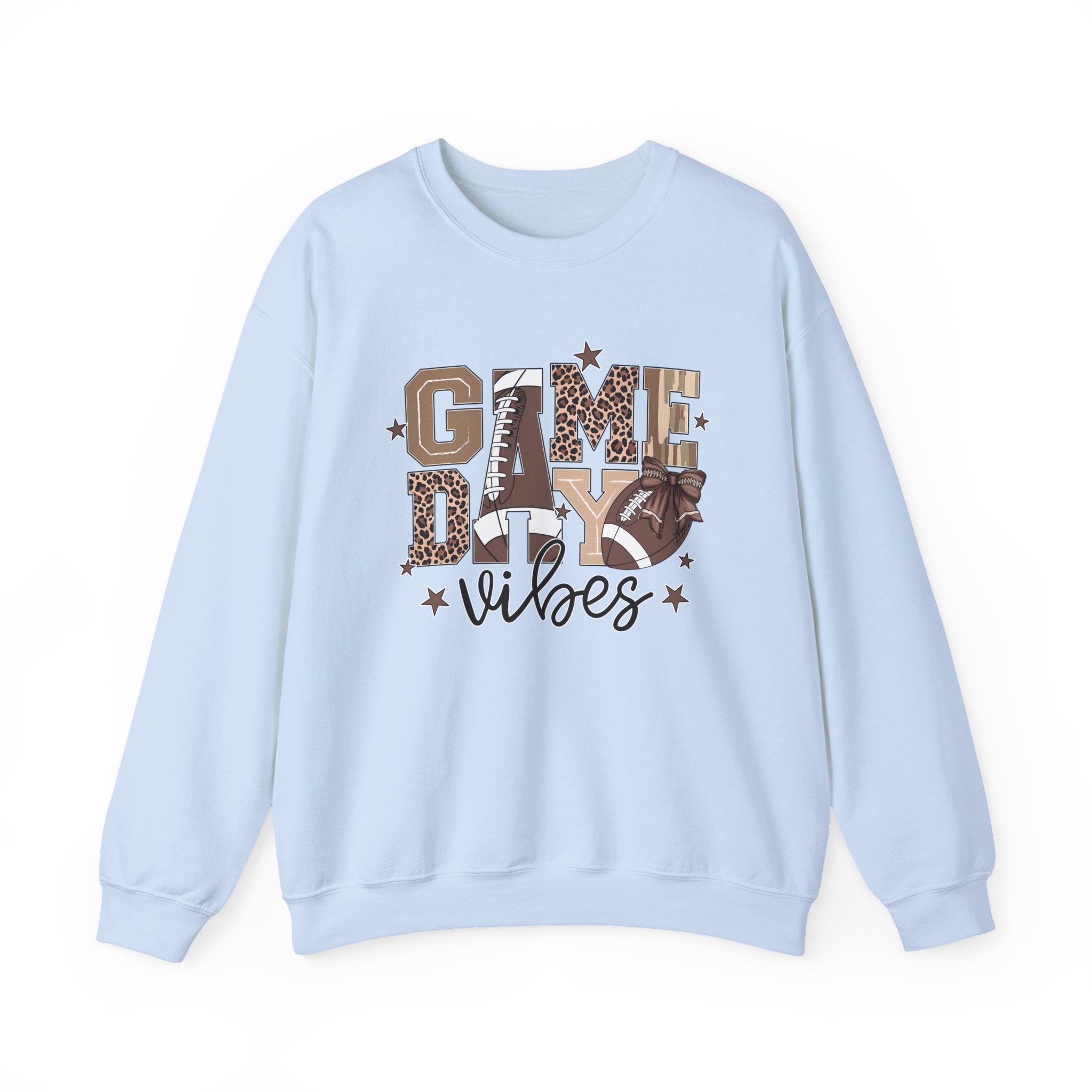 Game Day Vibes Sweatshirt, Unisex Crewneck, Football Fan Apparel, Sports Event Gear, Cozy Casual Wear, Gift for Sports Lovers