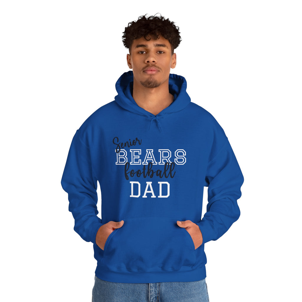 Senior Bears Football Dad Hoodie | Unisex Heavy Blend™ Sweatshirt | Unique Gift for Dad, Sports Apparel, Team Spirit Wear