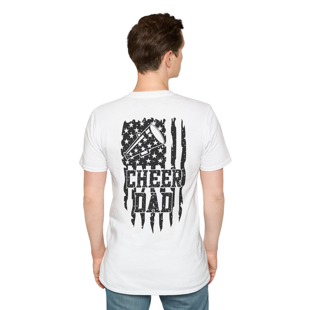 CHEER DAD T-shirt, Unisex Tee, Sporty Apparel for Game Day, Perfect for Cheer Dads, Great Gift Idea