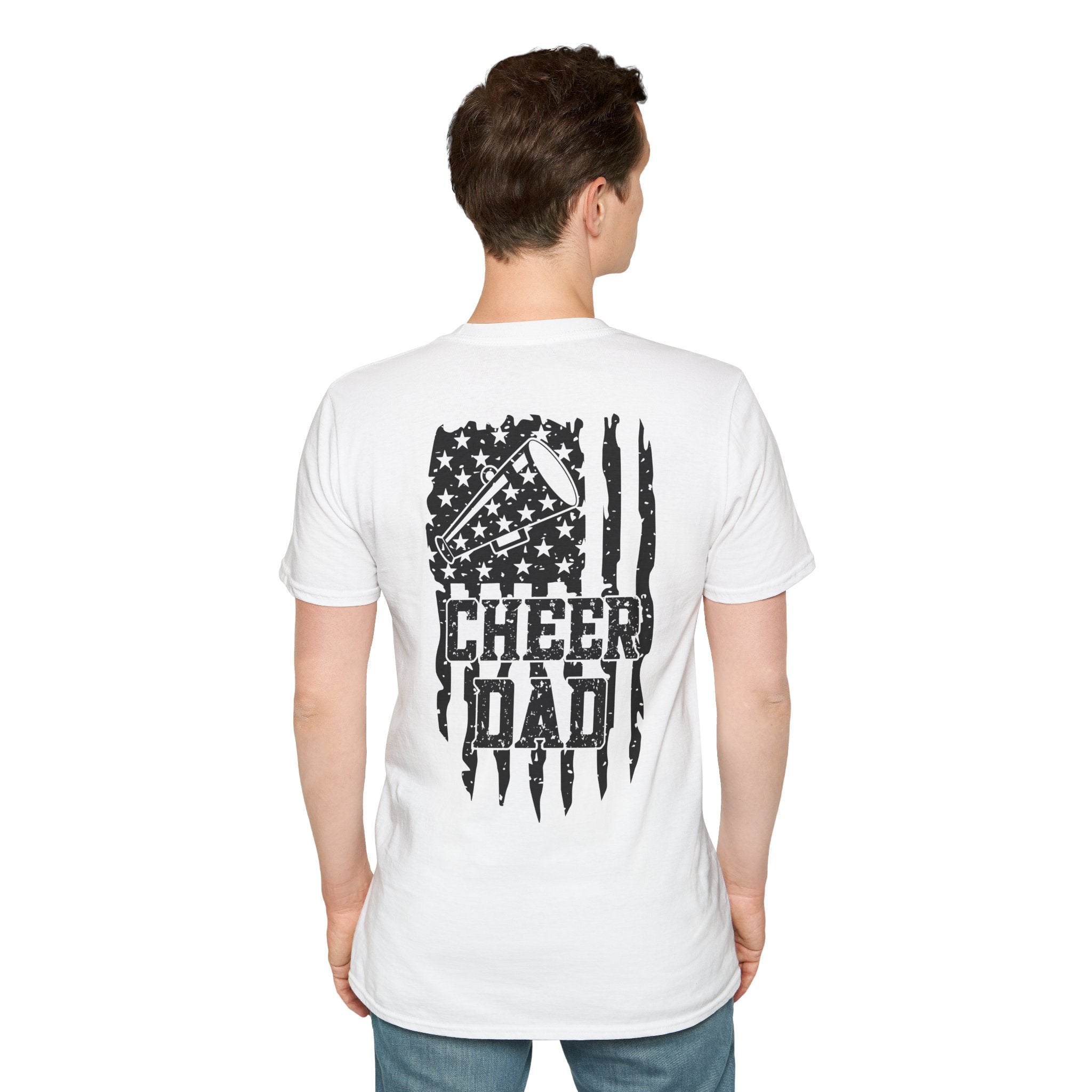 CHEER DAD T-shirt, Unisex Tee, Sporty Apparel for Game Day, Perfect for Cheer Dads, Great Gift Idea