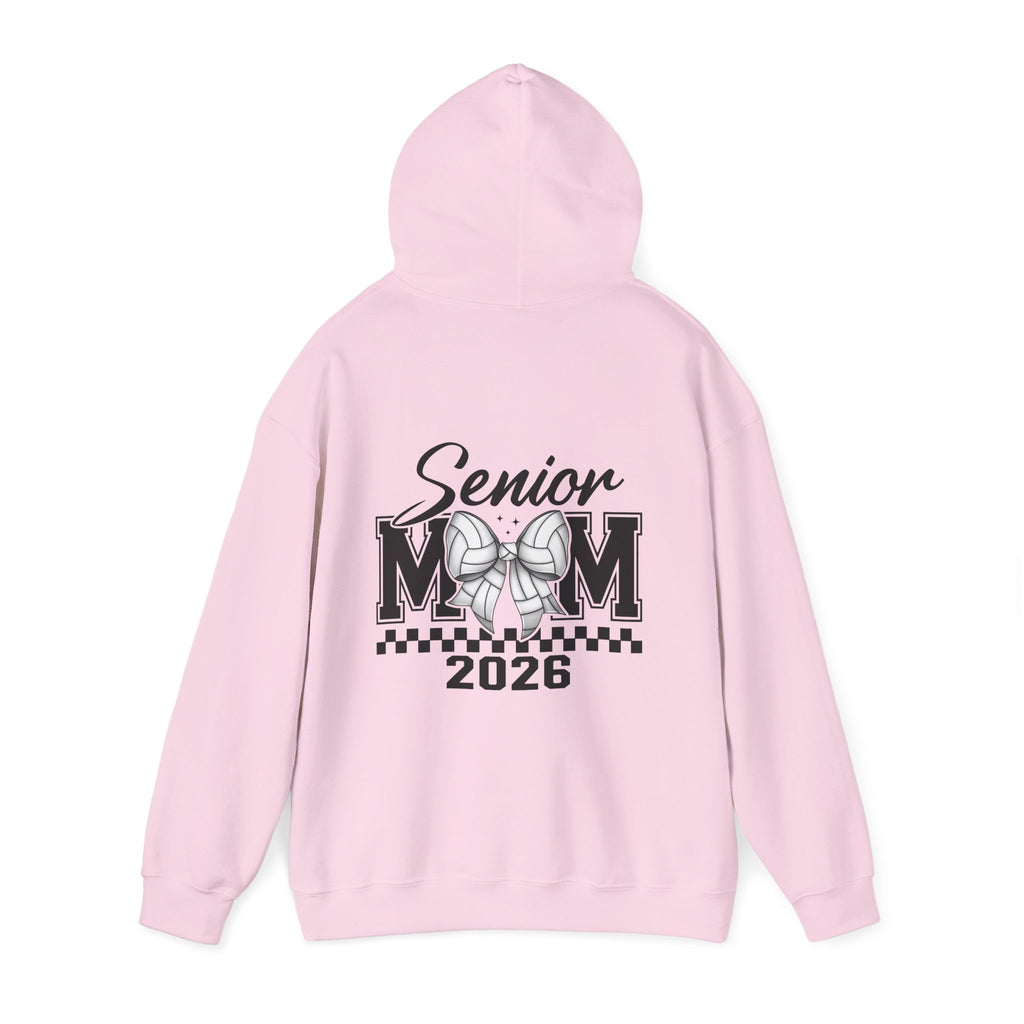 Custom Senior Volleyball Mom Hoodie, Graduation Gift, Personalized Sweatshirt, Unisex Hooded Sweatshirt, Class of 2026 Apparel