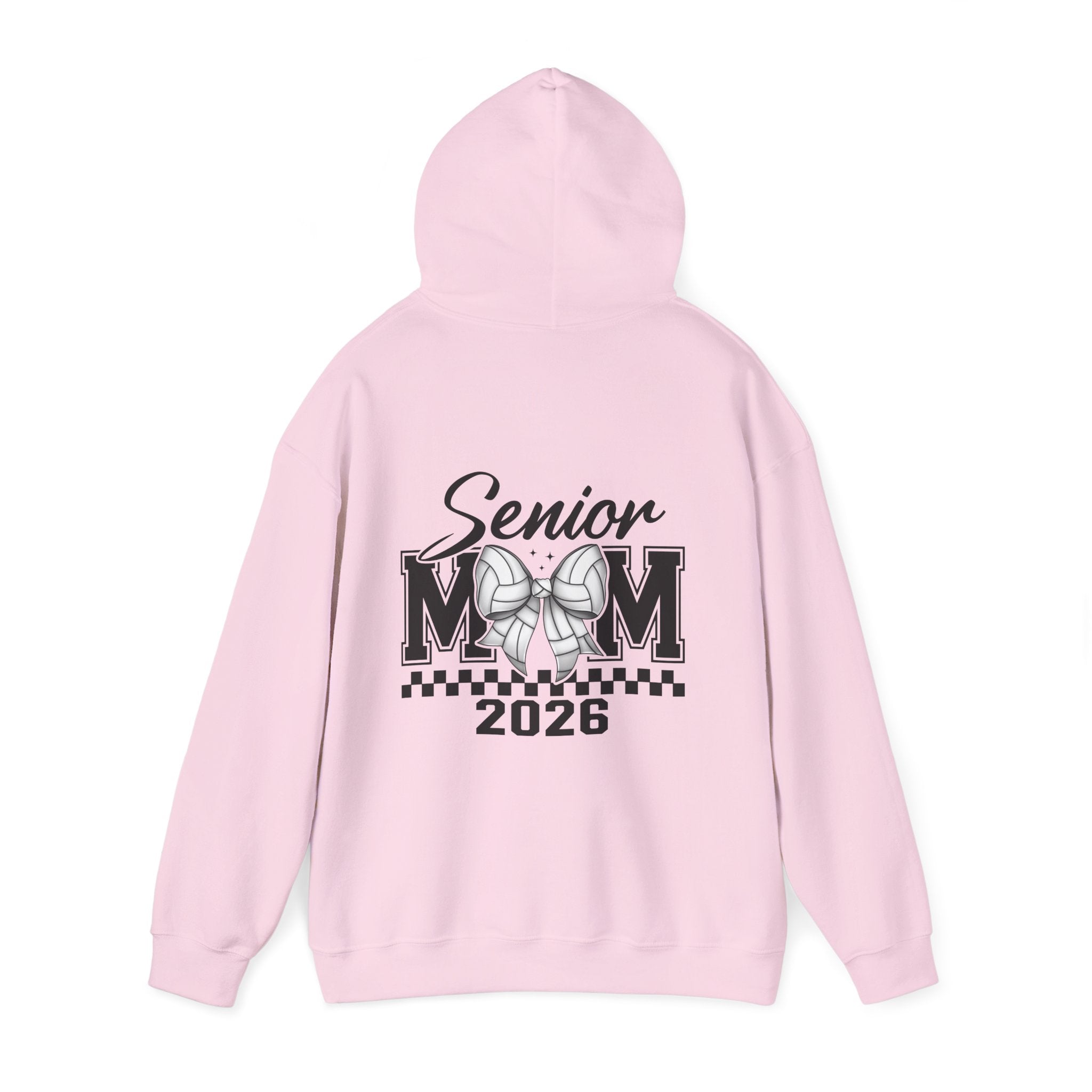 Custom Senior Volleyball Mom Hoodie, Graduation Gift, Personalized Sweatshirt, Unisex Hooded Sweatshirt, Class of 2026 Apparel