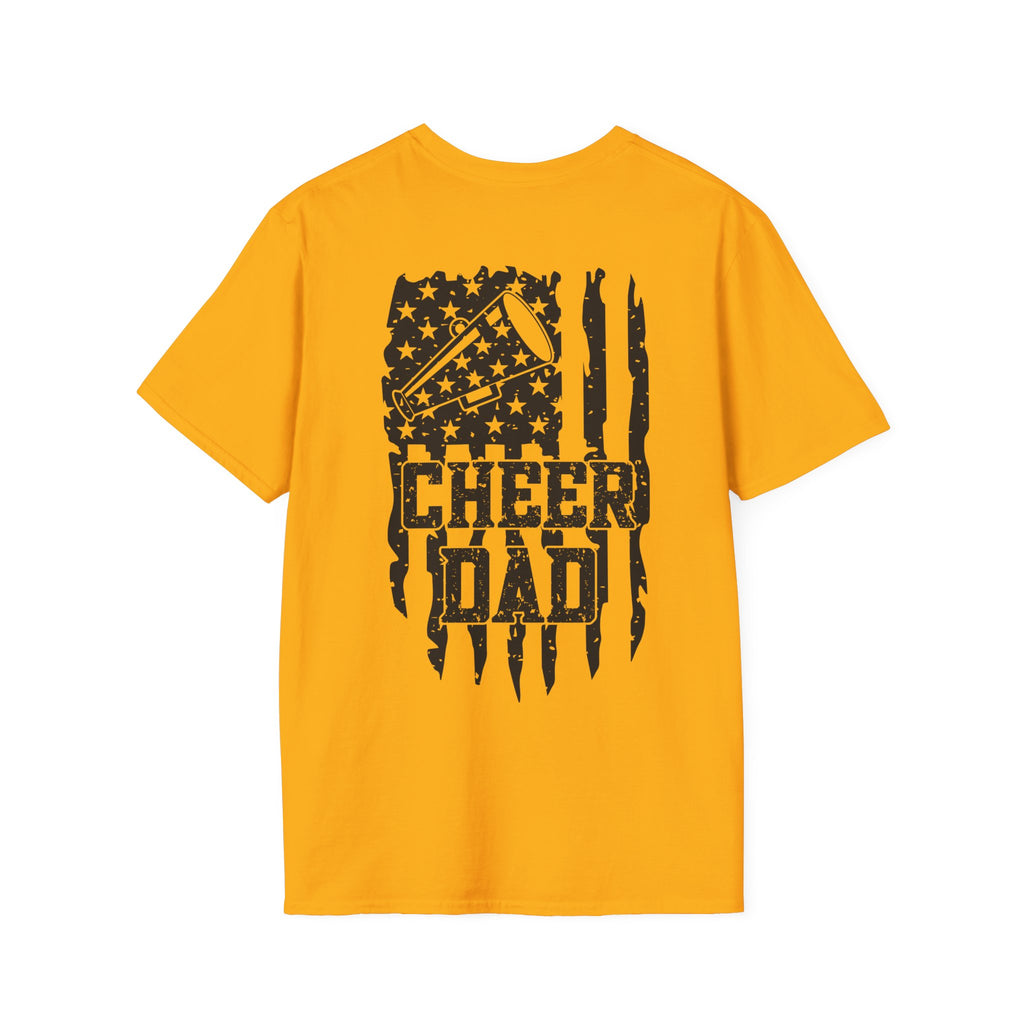 CHEER DAD T-shirt, Unisex Tee, Sporty Apparel for Game Day, Perfect for Cheer Dads, Great Gift Idea