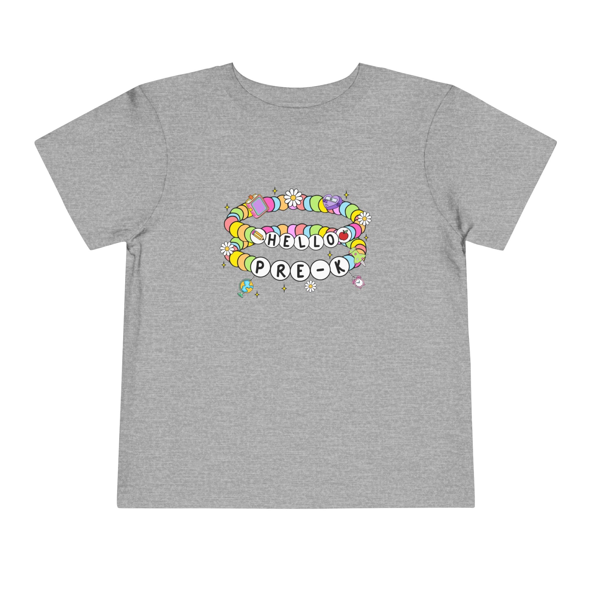 Hello Pre-K/ Cheerful Toddler Tee, Colorful Kids T-Shirt, Back to School