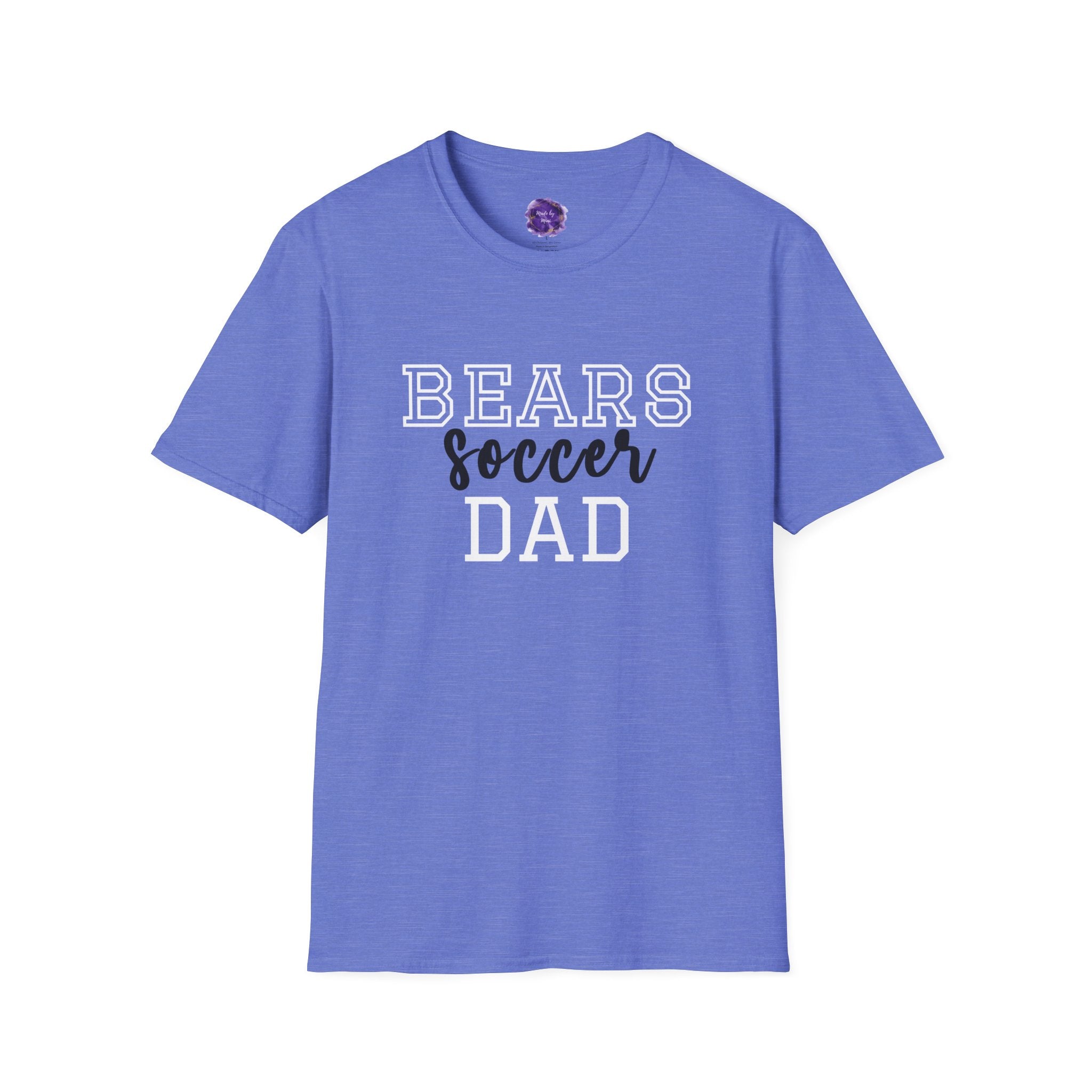 Bears Soccer Dad T-Shirt, Sporty Graphic Tee, Perfect for Team Spirit, Gift for Dad, Casual Wear,
