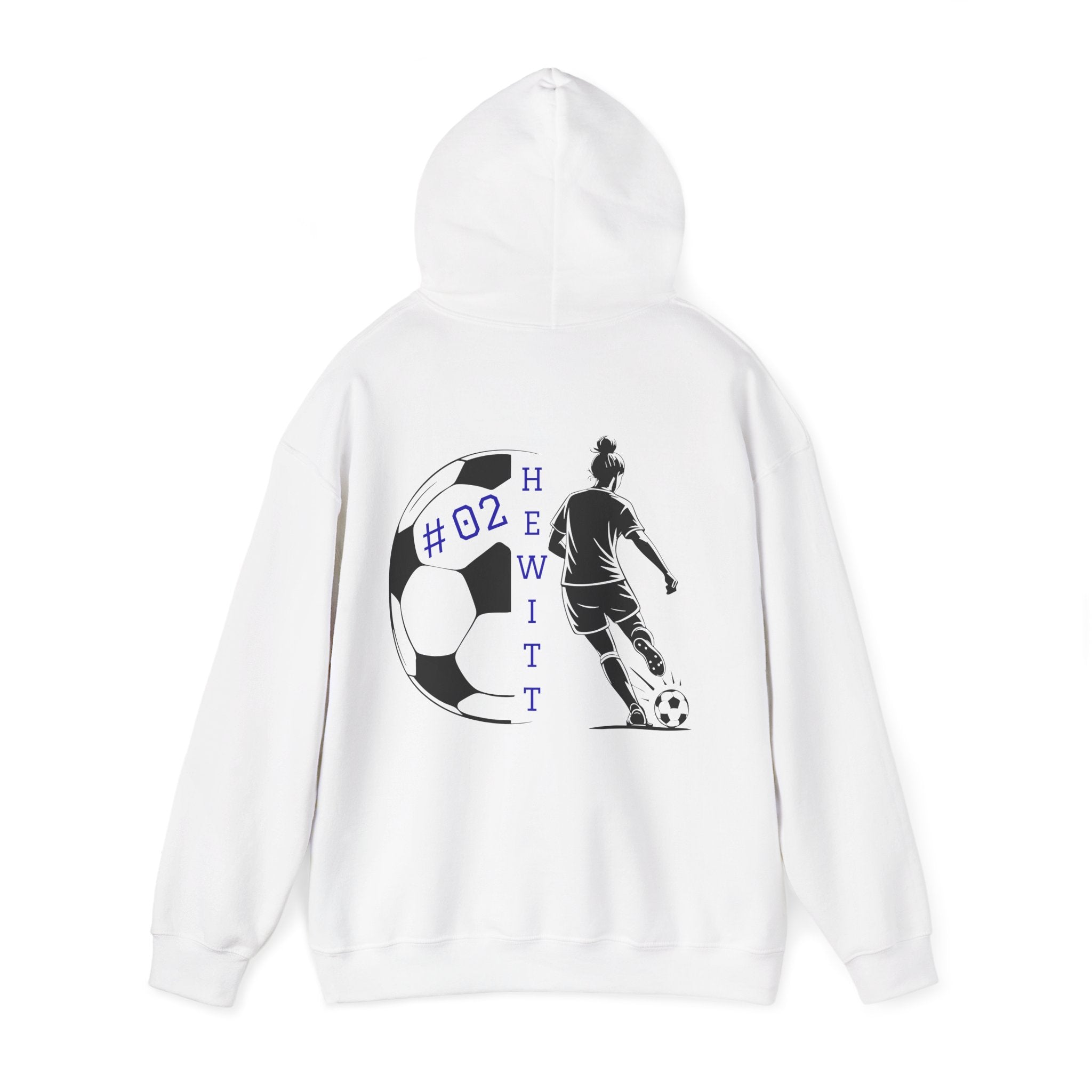 Personalized Soccer Hooded Sweatshirt | Sports Hoodie for Fans, Gift for Athletes, Casual Wear, Team Spirit Apparel
