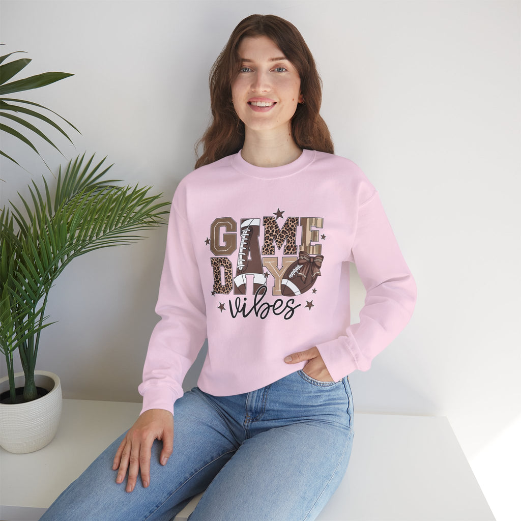 Game Day Vibes Sweatshirt, Unisex Crewneck, Football Fan Apparel, Sports Event Gear, Cozy Casual Wear, Gift for Sports Lovers