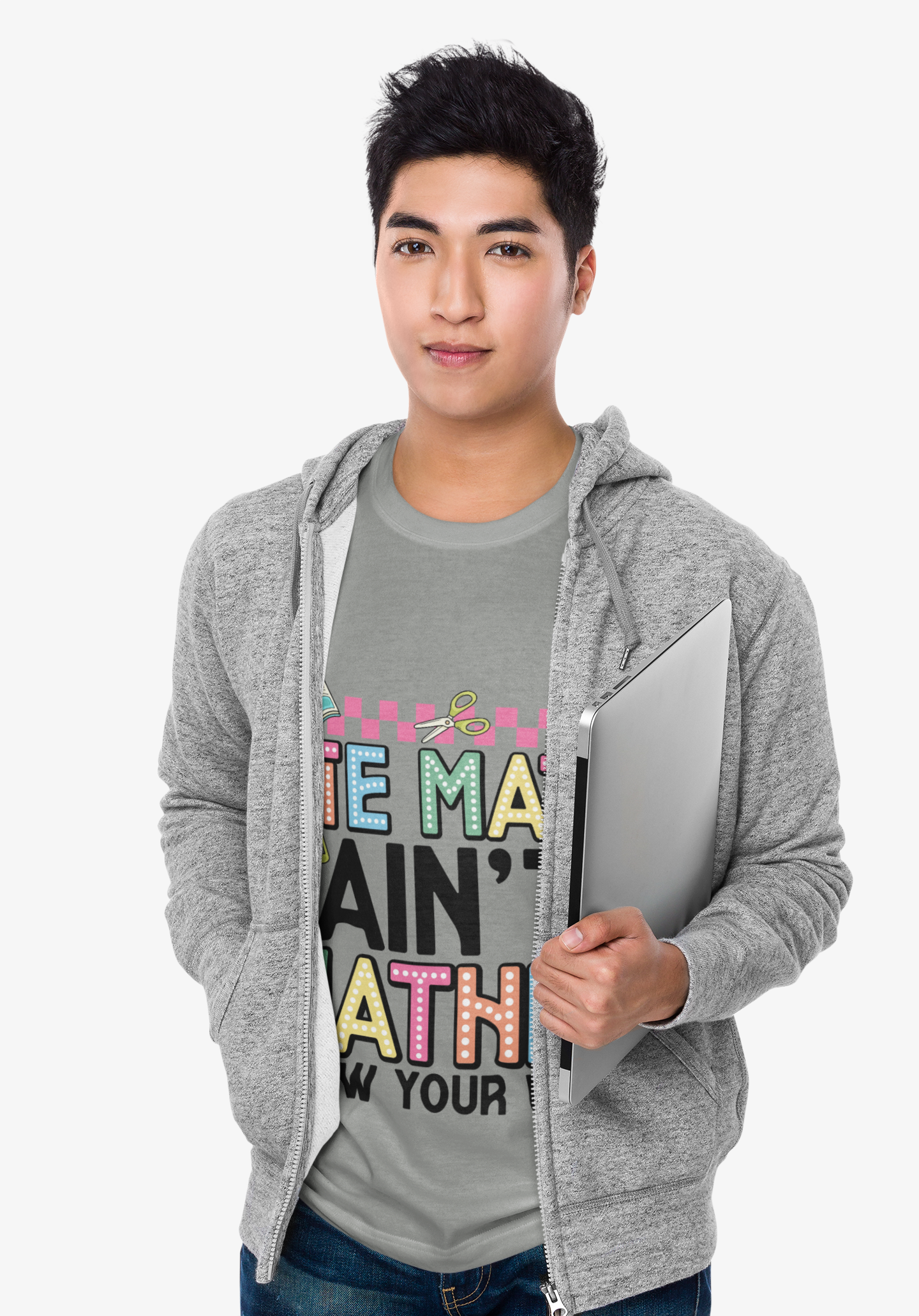Math Ain't Mathin' Unisex Tee - School Supplies Design