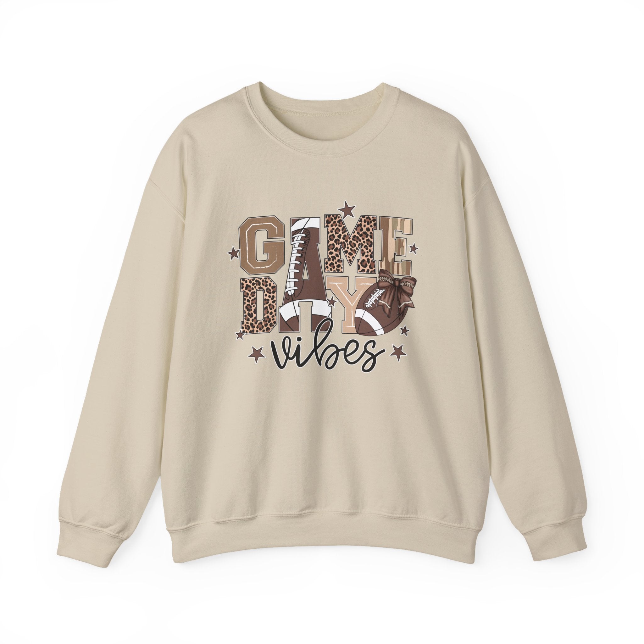 Game Day Vibes Sweatshirt, Unisex Crewneck, Football Fan Apparel, Sports Event Gear, Cozy Casual Wear, Gift for Sports Lovers