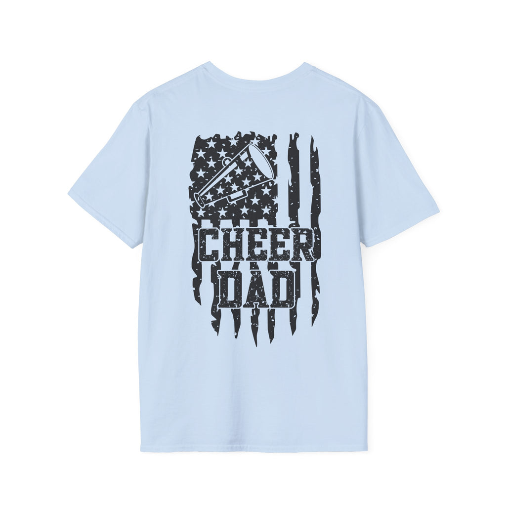 CHEER DAD T-shirt, Unisex Tee, Sporty Apparel for Game Day, Perfect for Cheer Dads, Great Gift Idea