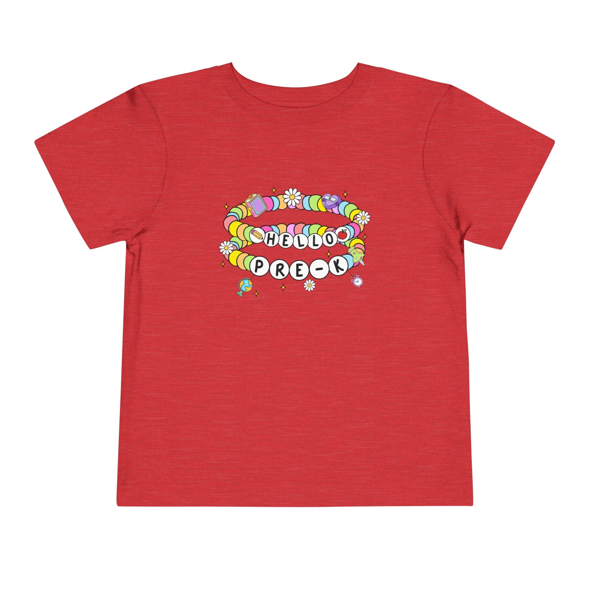 Hello Pre-K/ Cheerful Toddler Tee, Colorful Kids T-Shirt, Back to School