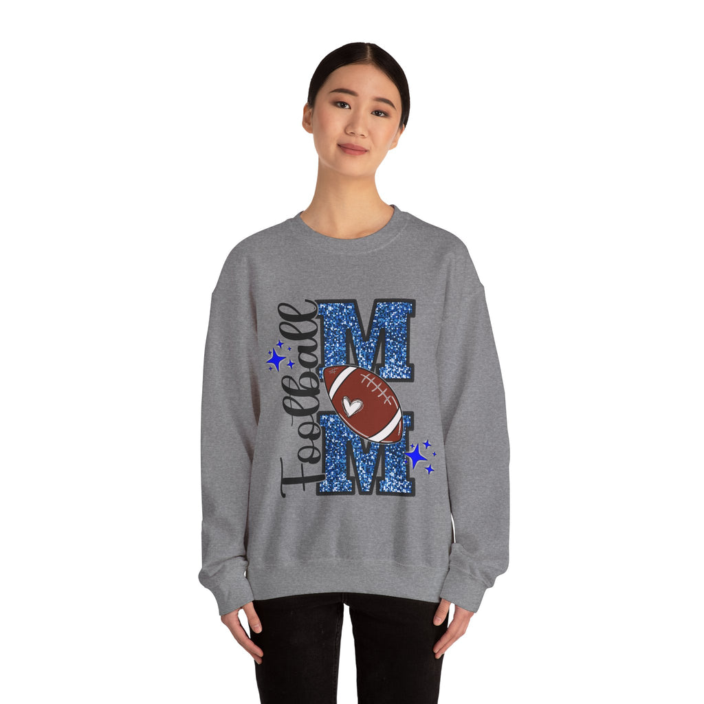 Football Mom Sweatshirt, Unisex Crewneck Sweatshirt, Perfect for Game Days, Sports Fan Apparel, Cozy Sweatshirt Gift, Football