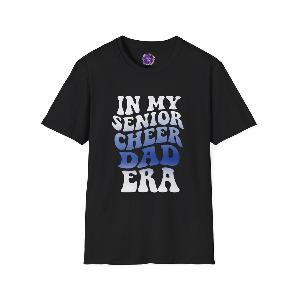 SENIOR CHEER DAD T-shirt, Unisex Tee, Sporty Apparel for Game Day, Perfect for Cheer Dads, Great Gift Idea