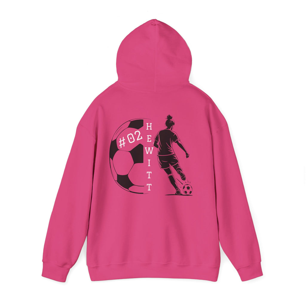 Personalized Soccer Hooded Sweatshirt | Sports Hoodie for Fans, Gift for Athletes, Casual Wear, Team Spirit Apparel