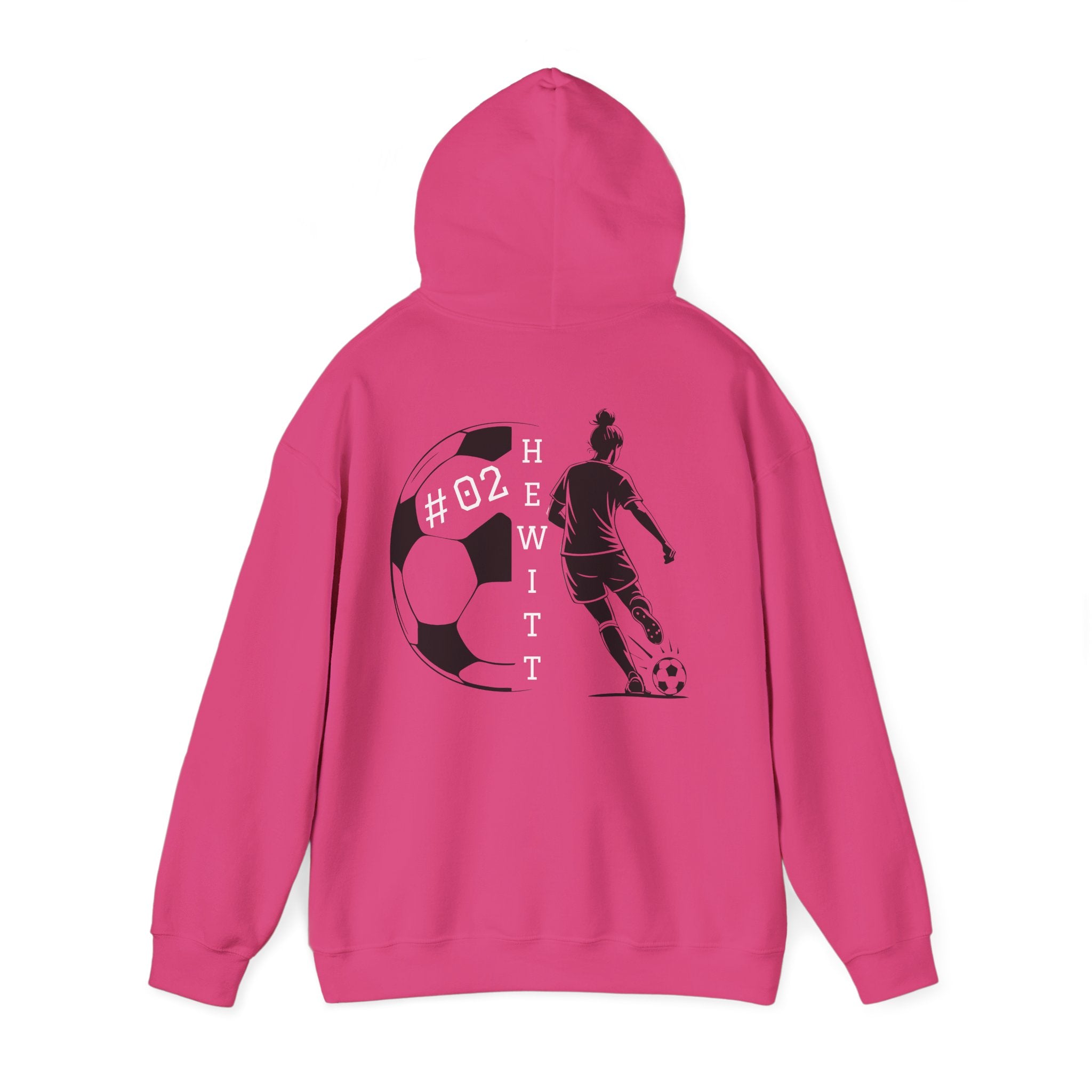 Personalized Soccer Hooded Sweatshirt | Sports Hoodie for Fans, Gift for Athletes, Casual Wear, Team Spirit Apparel