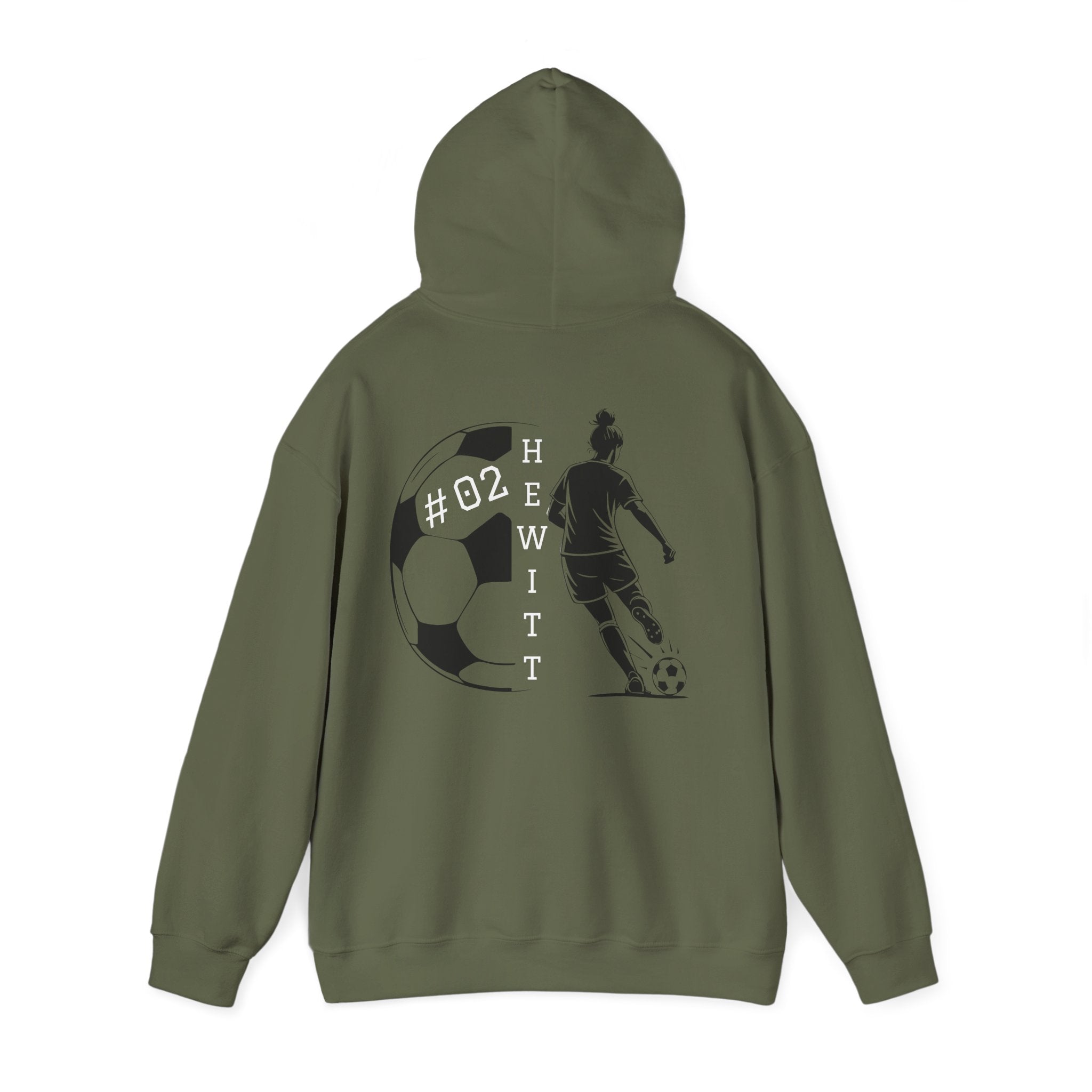 Personalized Soccer Hooded Sweatshirt | Sports Hoodie for Fans, Gift for Athletes, Casual Wear, Team Spirit Apparel