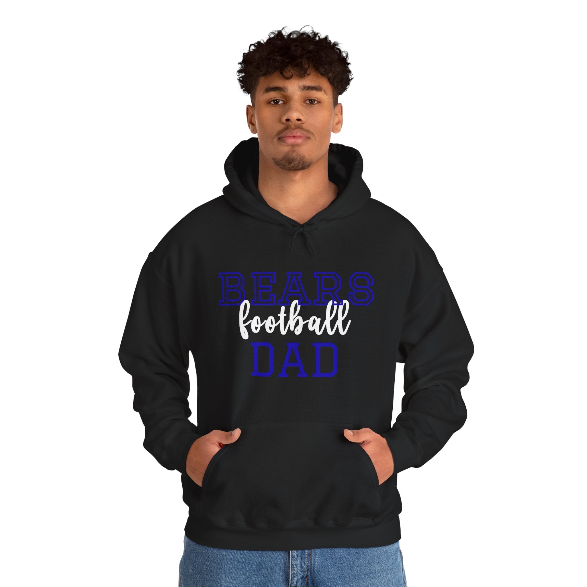 Bears Football Dad Hoodie | Unisex Heavy Blend™ Sweatshirt | Unique Gift for Dad, Sports Apparel, Team Spirit Wear