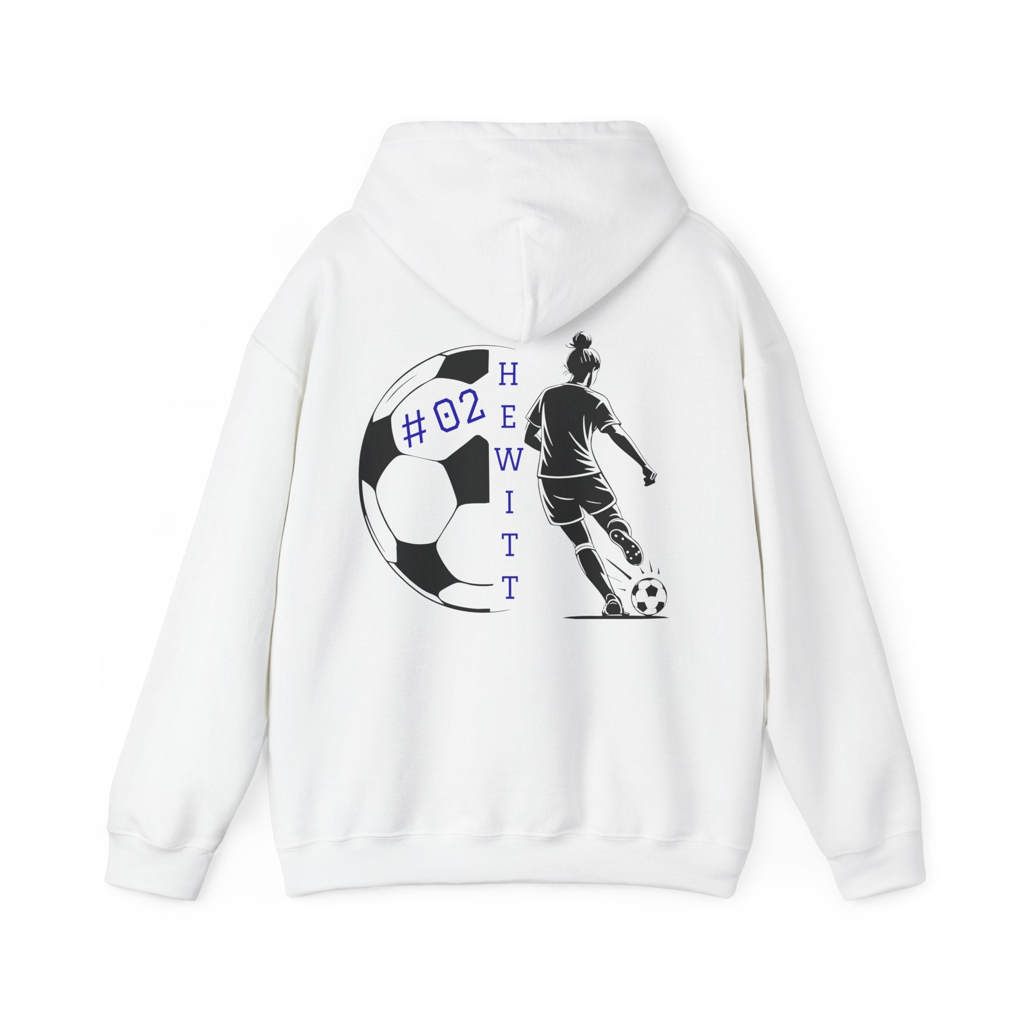 Personalized Soccer Hooded Sweatshirt | Sports Hoodie for Fans, Gift for Athletes, Casual Wear, Team Spirit Apparel