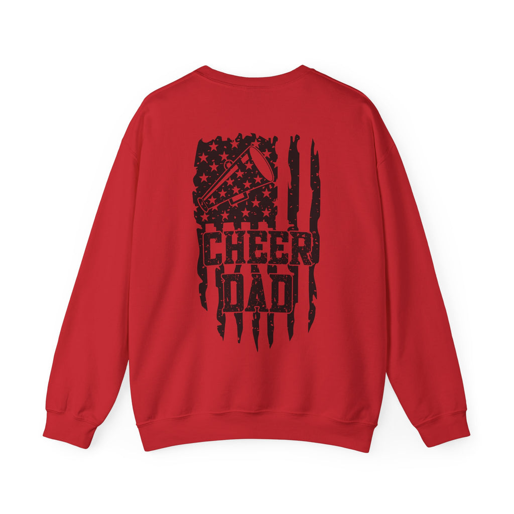 Cheer Dad Sweatshirt, Unisex Crewneck Sweatshirt, Perfect for Game Days, Sports Fan Apparel, Cozy Sweatshirt Gift, Football