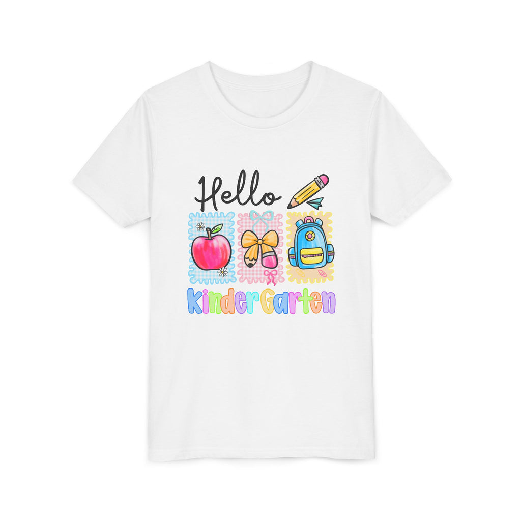 HELLO KINDERGARTEN T-shirt, back to school, youth