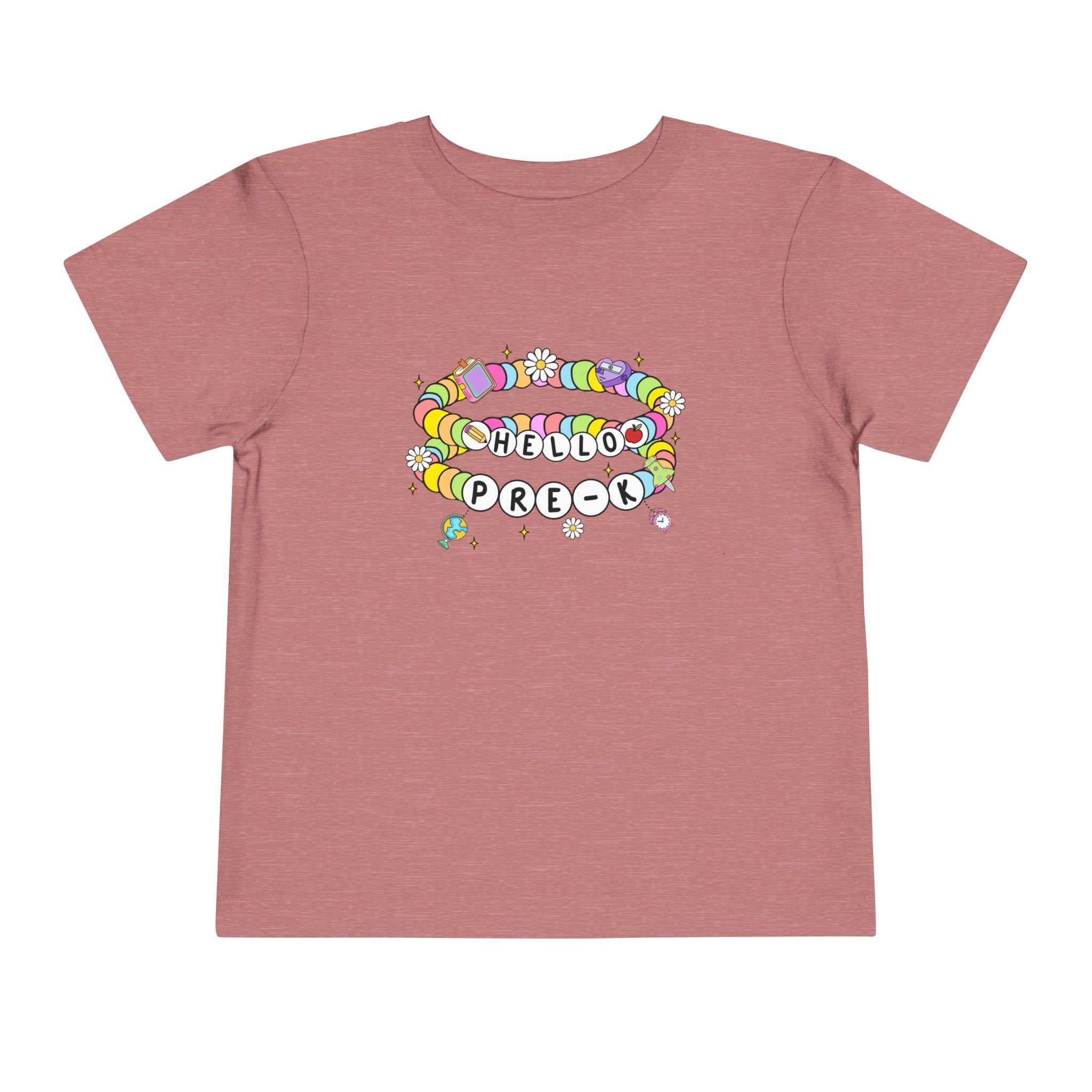Hello Pre-K/ Cheerful Toddler Tee, Colorful Kids T-Shirt, Back to School