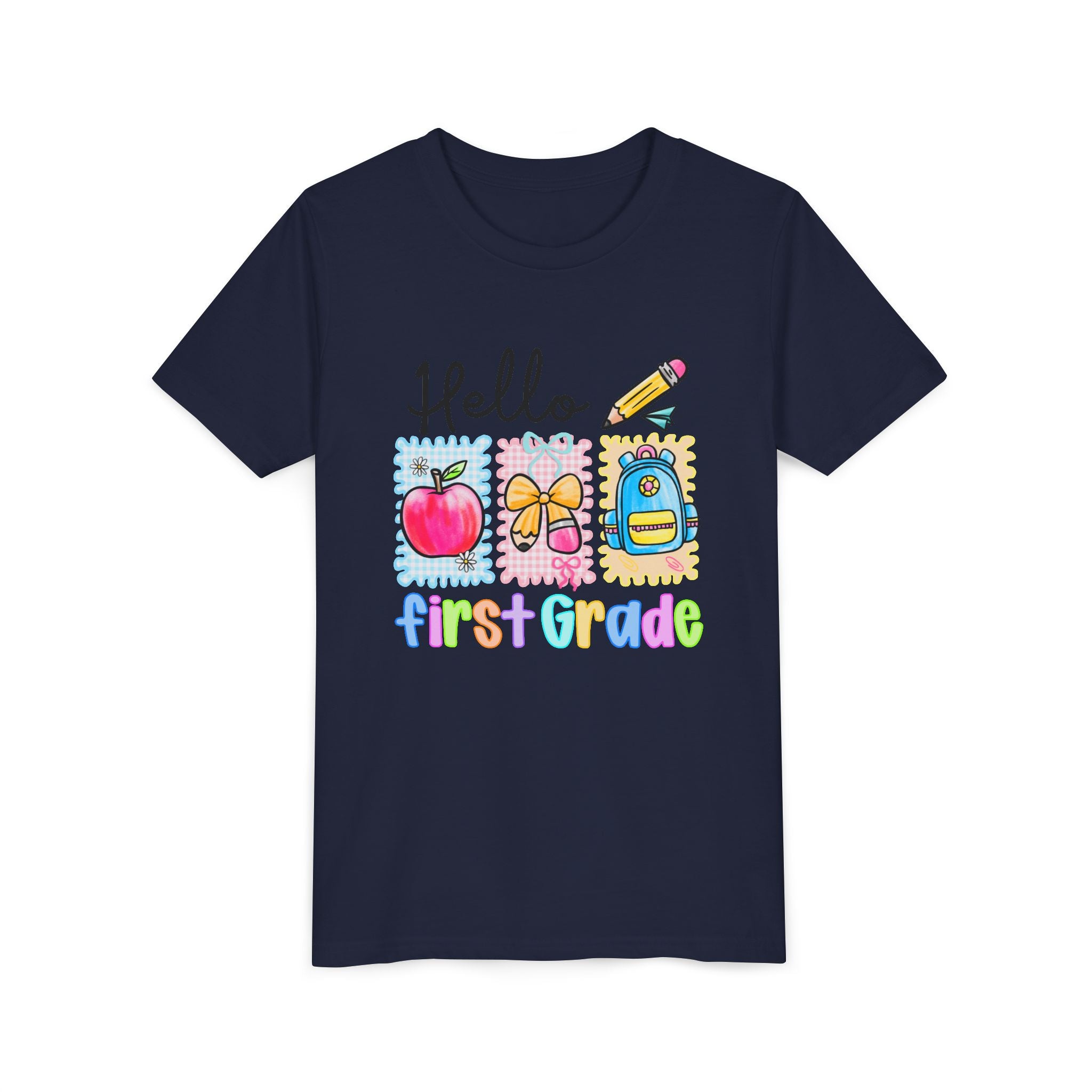 HELLO FIRST GRADE,  T-shirt, back to school youth