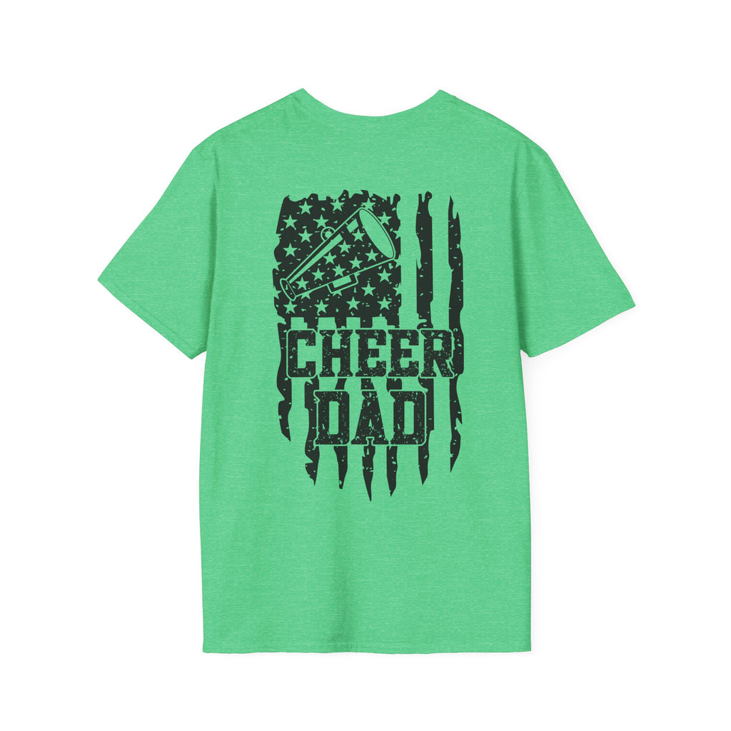 CHEER DAD T-shirt, Unisex Tee, Sporty Apparel for Game Day, Perfect for Cheer Dads, Great Gift Idea