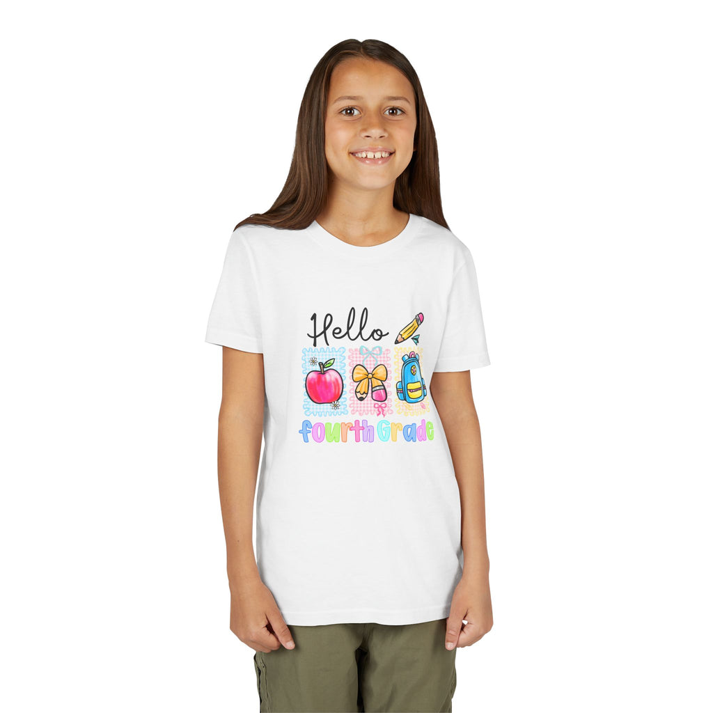 HELLO 4TH GRADE, T- Shirt - Youth Short Sleeve