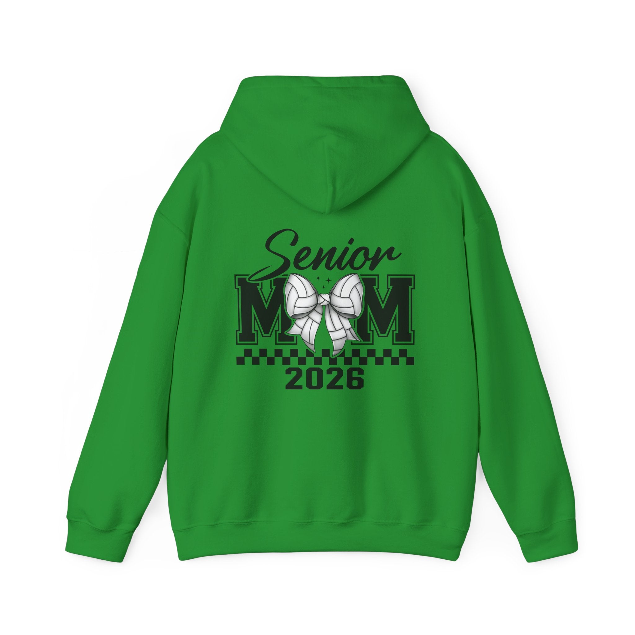 Custom Senior Volleyball Mom Hoodie, Graduation Gift, Personalized Sweatshirt, Unisex Hooded Sweatshirt, Class of 2026 Apparel