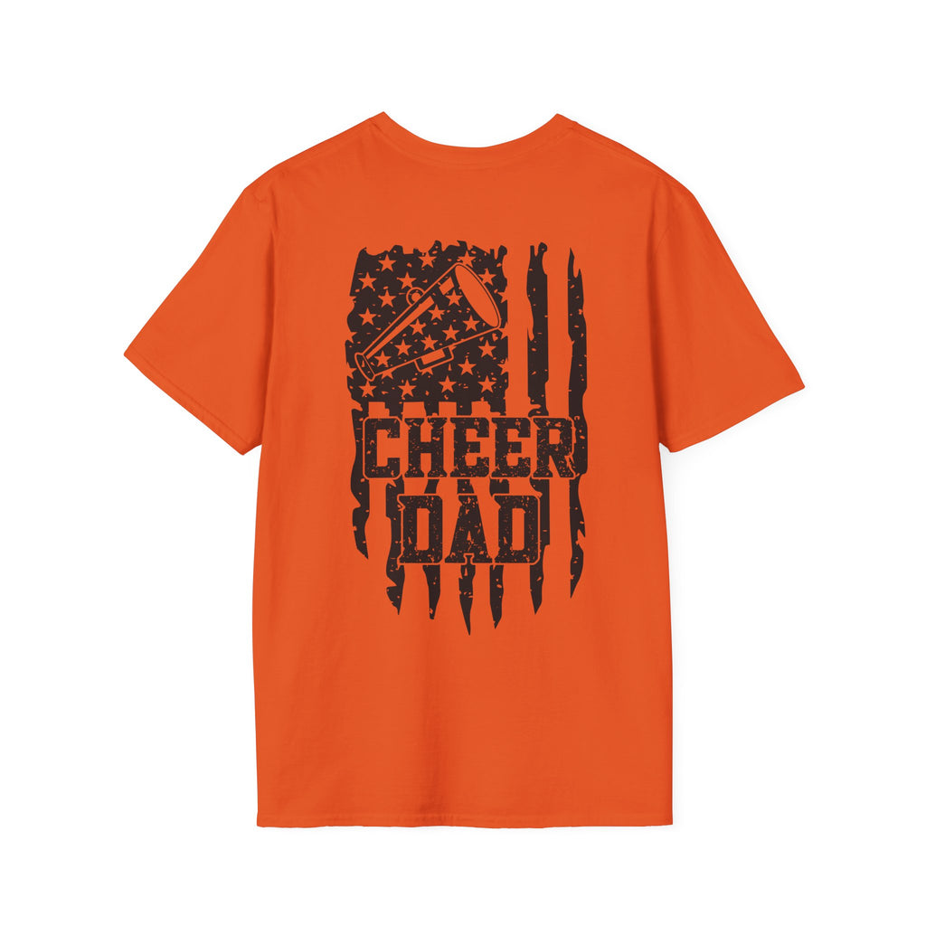 CHEER DAD T-shirt, Unisex Tee, Sporty Apparel for Game Day, Perfect for Cheer Dads, Great Gift Idea