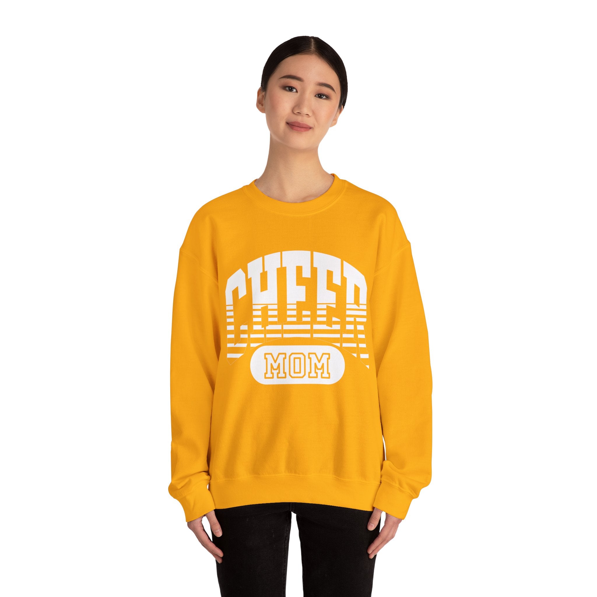 Cheer Mom Sweatshirt, Unisex Crewneck Sweatshirt, Perfect for Game Days, Sports Fan Apparel, Cozy Sweatshirt Gift, Football