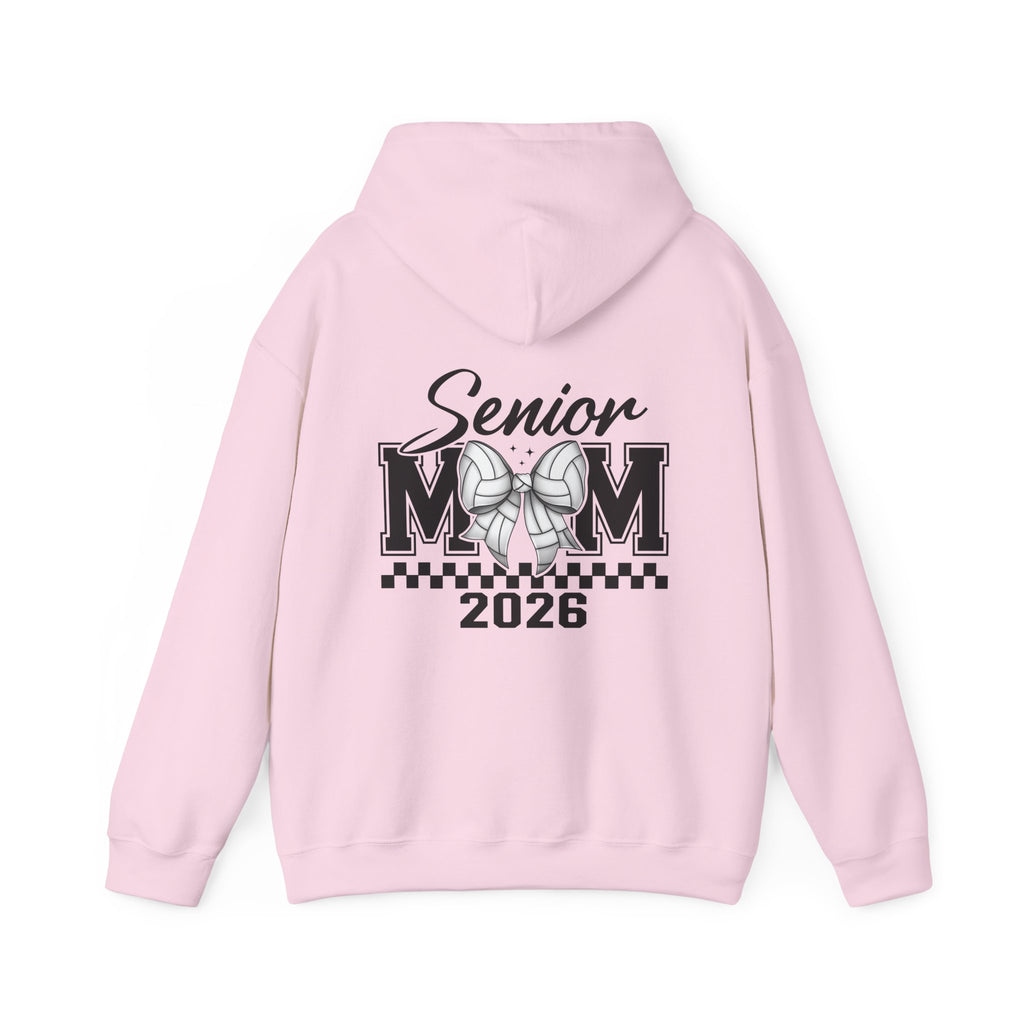 Custom Senior Volleyball Mom Hoodie, Graduation Gift, Personalized Sweatshirt, Unisex Hooded Sweatshirt, Class of 2026 Apparel