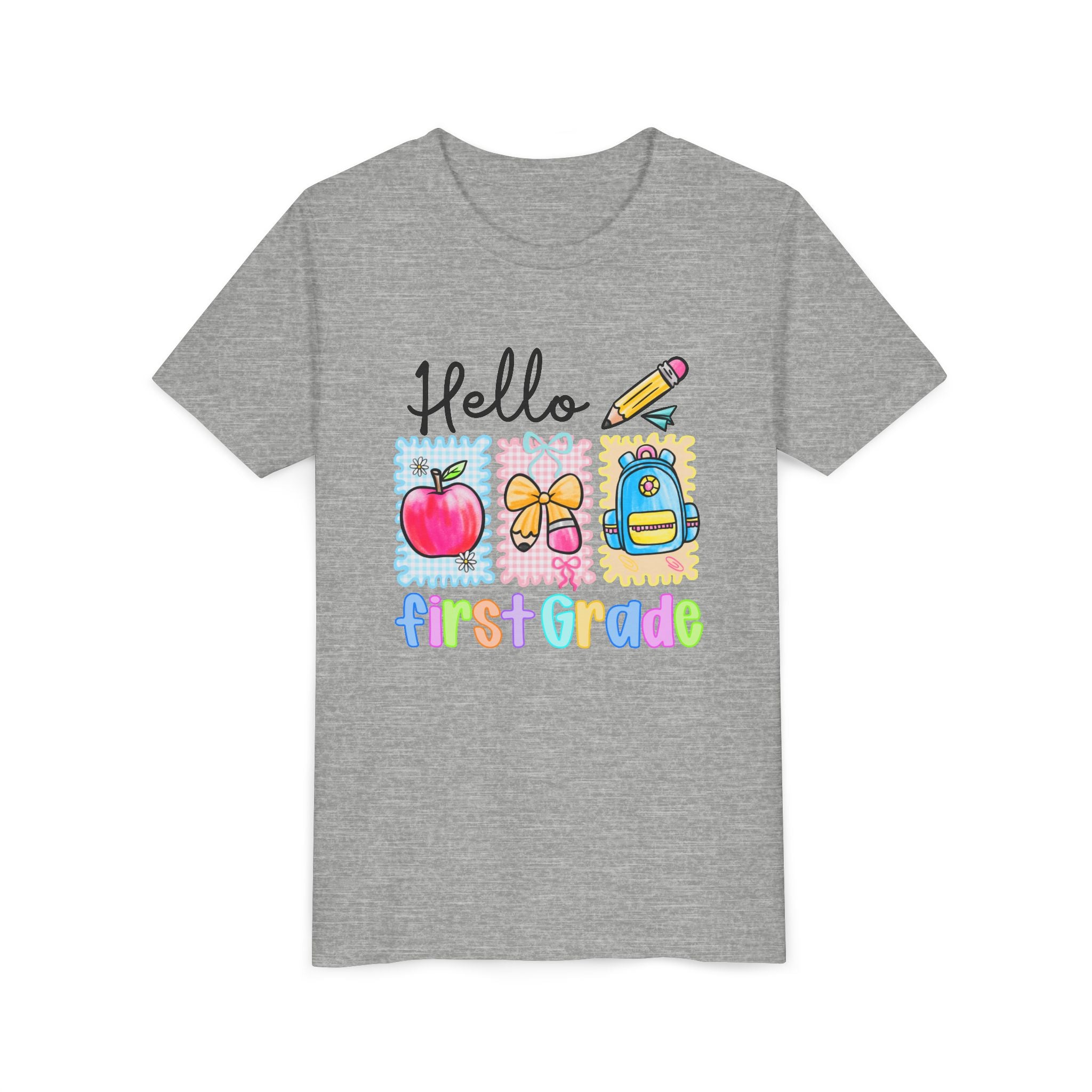 HELLO FIRST GRADE,  T-shirt, back to school youth