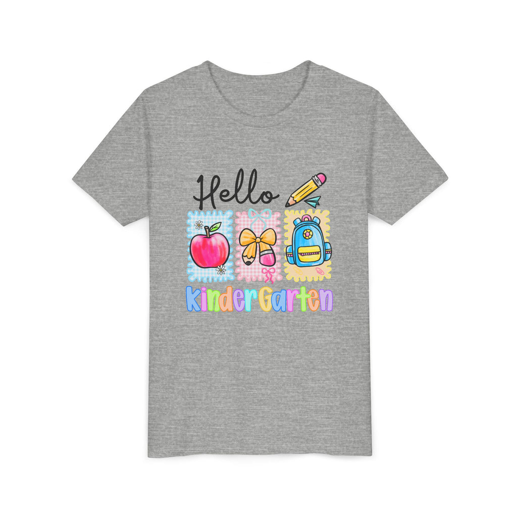 HELLO KINDERGARTEN T-shirt, back to school, youth