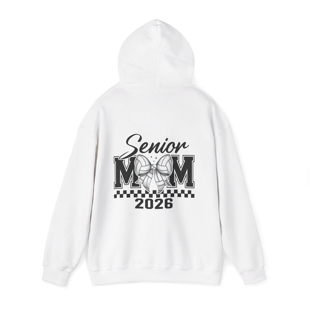 Custom Senior Volleyball Mom Hoodie, Graduation Gift, Personalized Sweatshirt, Unisex Hooded Sweatshirt, Class of 2026 Apparel