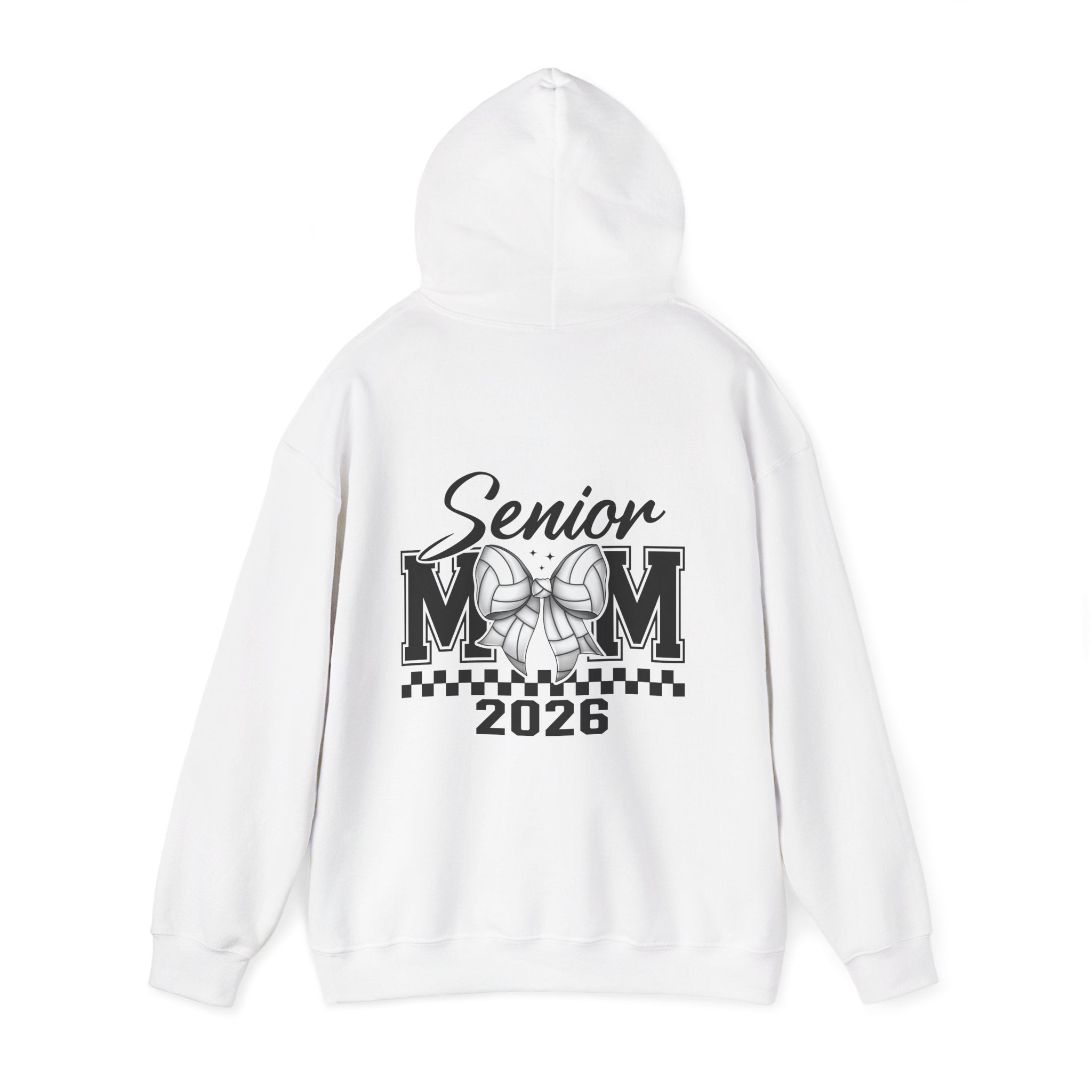 Custom Senior Volleyball Mom Hoodie, Graduation Gift, Personalized Sweatshirt, Unisex Hooded Sweatshirt, Class of 2026 Apparel