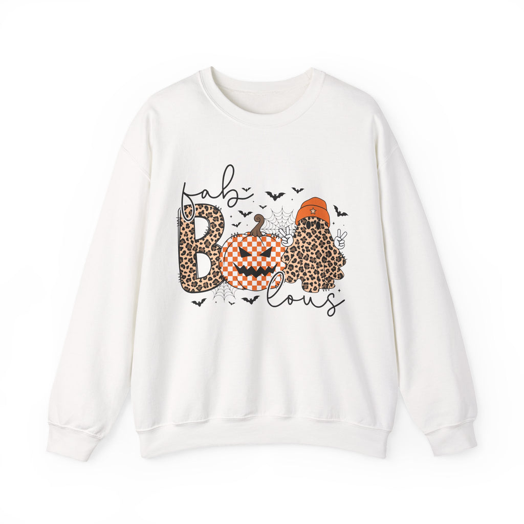 Fabulous Halloween Sweatshirt, Cozy Fall Fashion, Pumpkin Sweatshirt, Unisex Crewneck, Halloween Outfit, Spooky Season Apparel