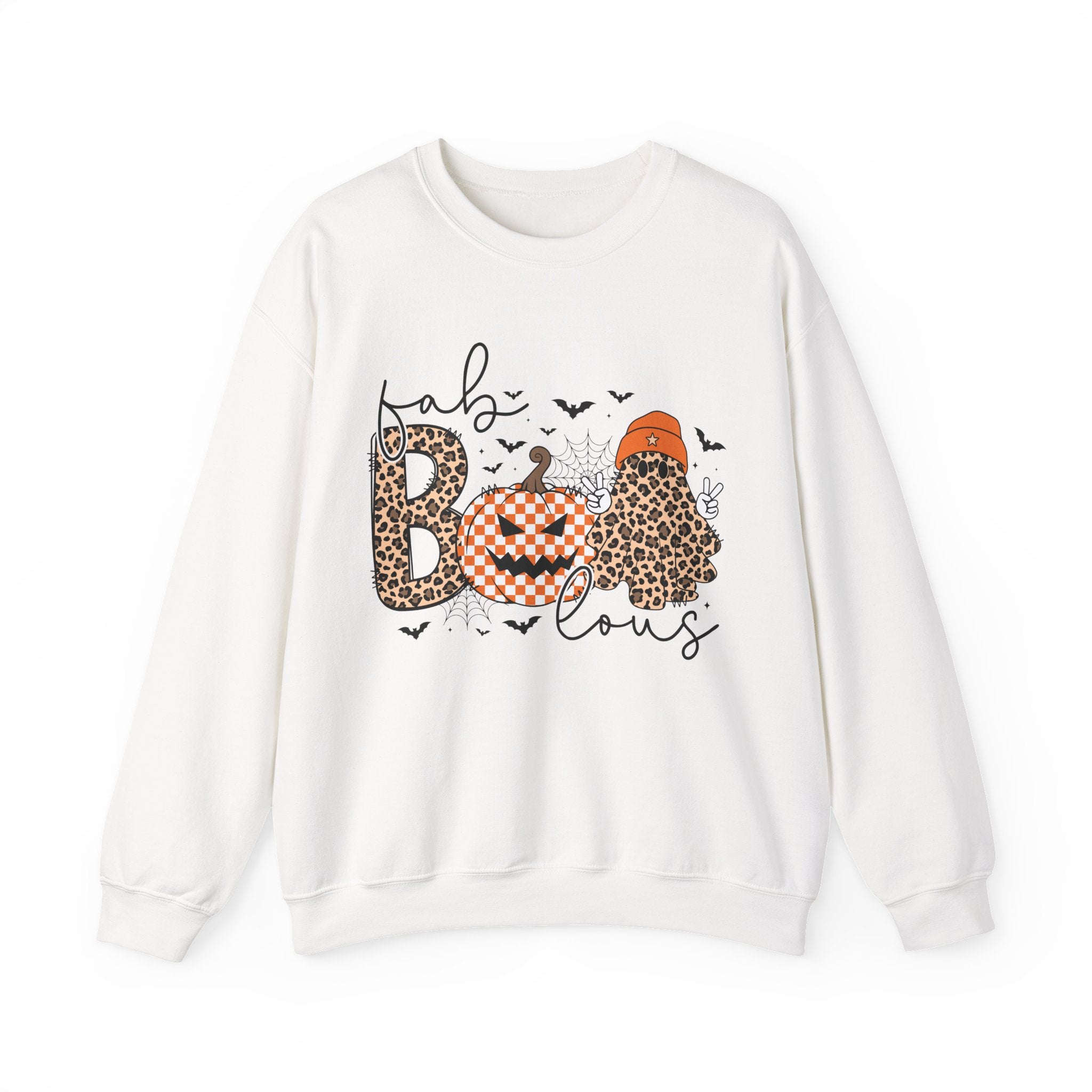 Fabulous Halloween Sweatshirt, Cozy Fall Fashion, Pumpkin Sweatshirt, Unisex Crewneck, Halloween Outfit, Spooky Season Apparel