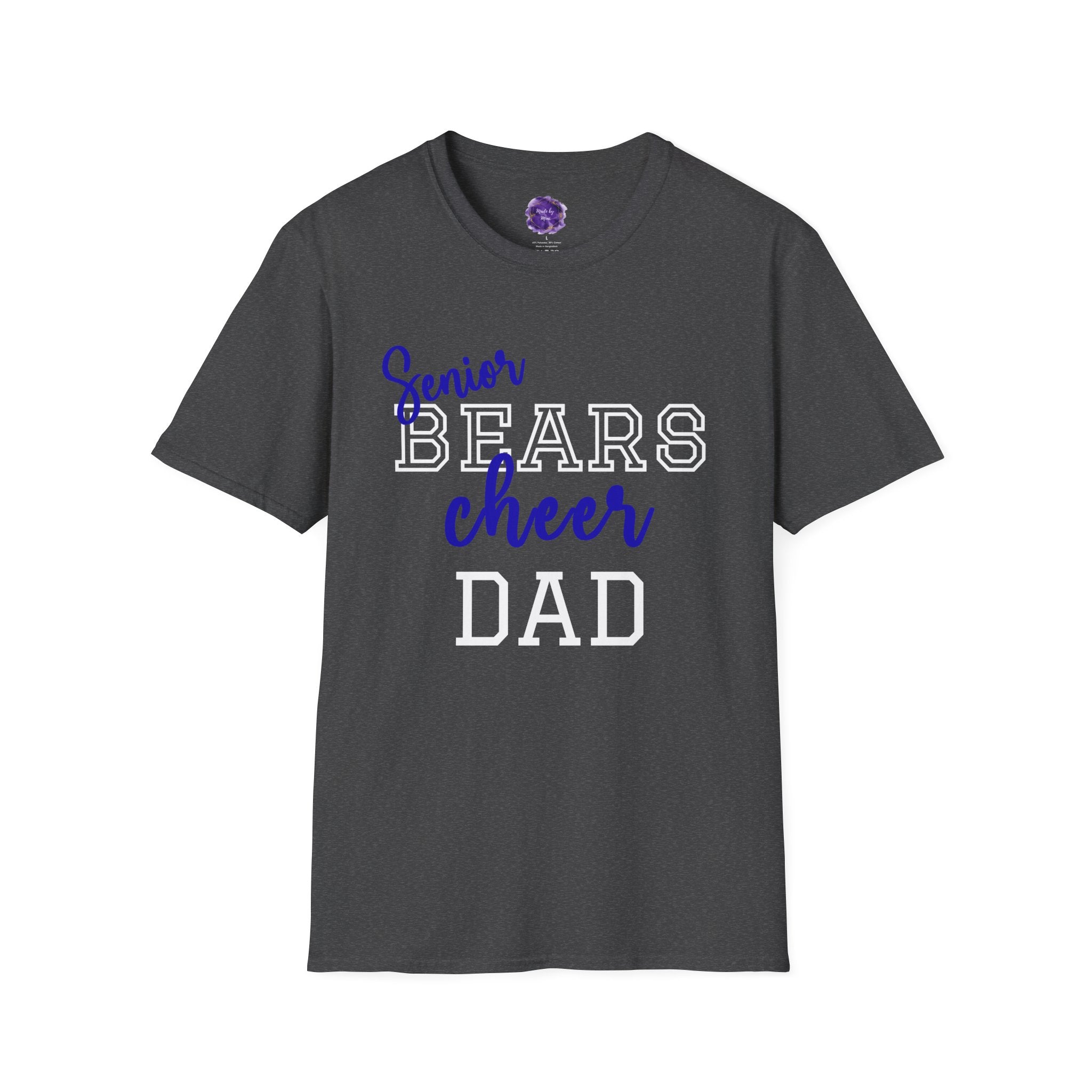 Senior Bears Cheer Dad T-Shirt, Unisex Sports Tee, Dad Gift Shirt, Family Game Day Top
