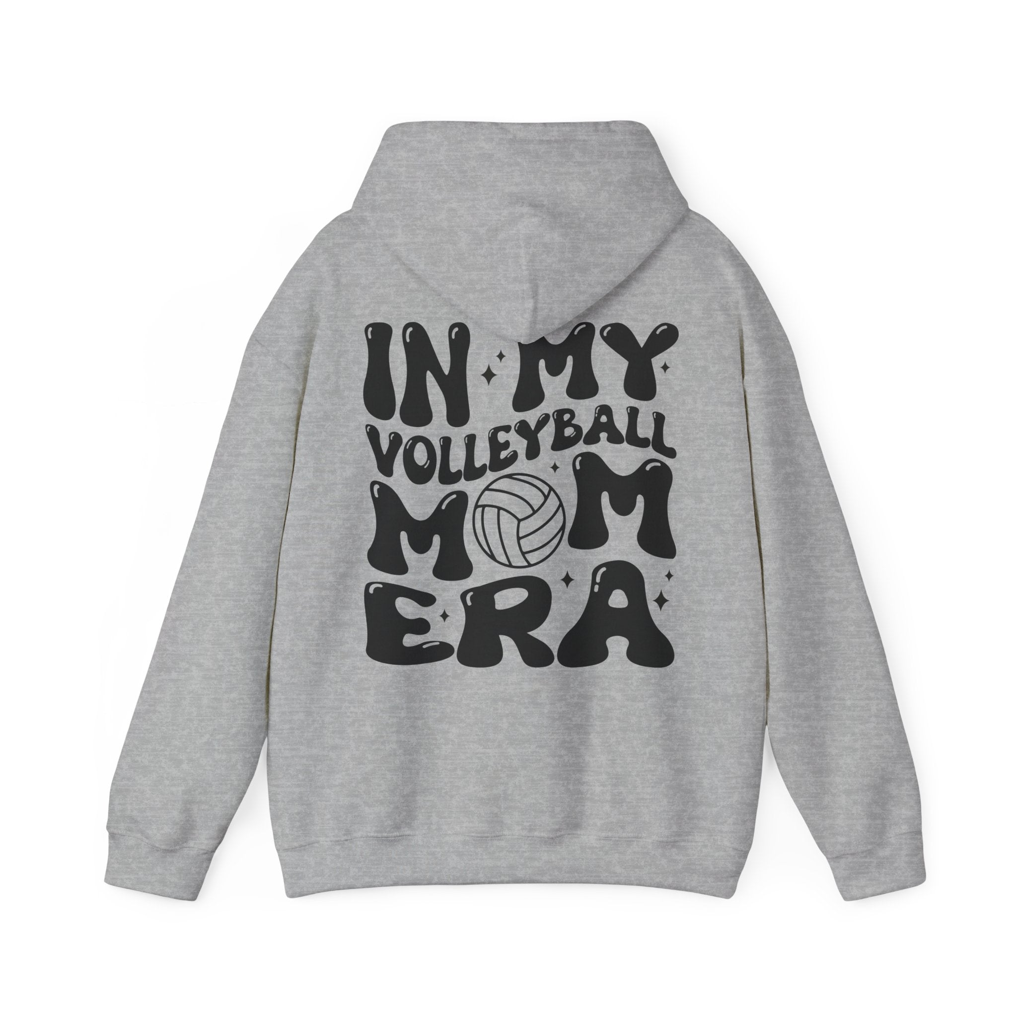 Volleyball Mom Era Hoodie Sweatshirt, print on back, personalization available on front