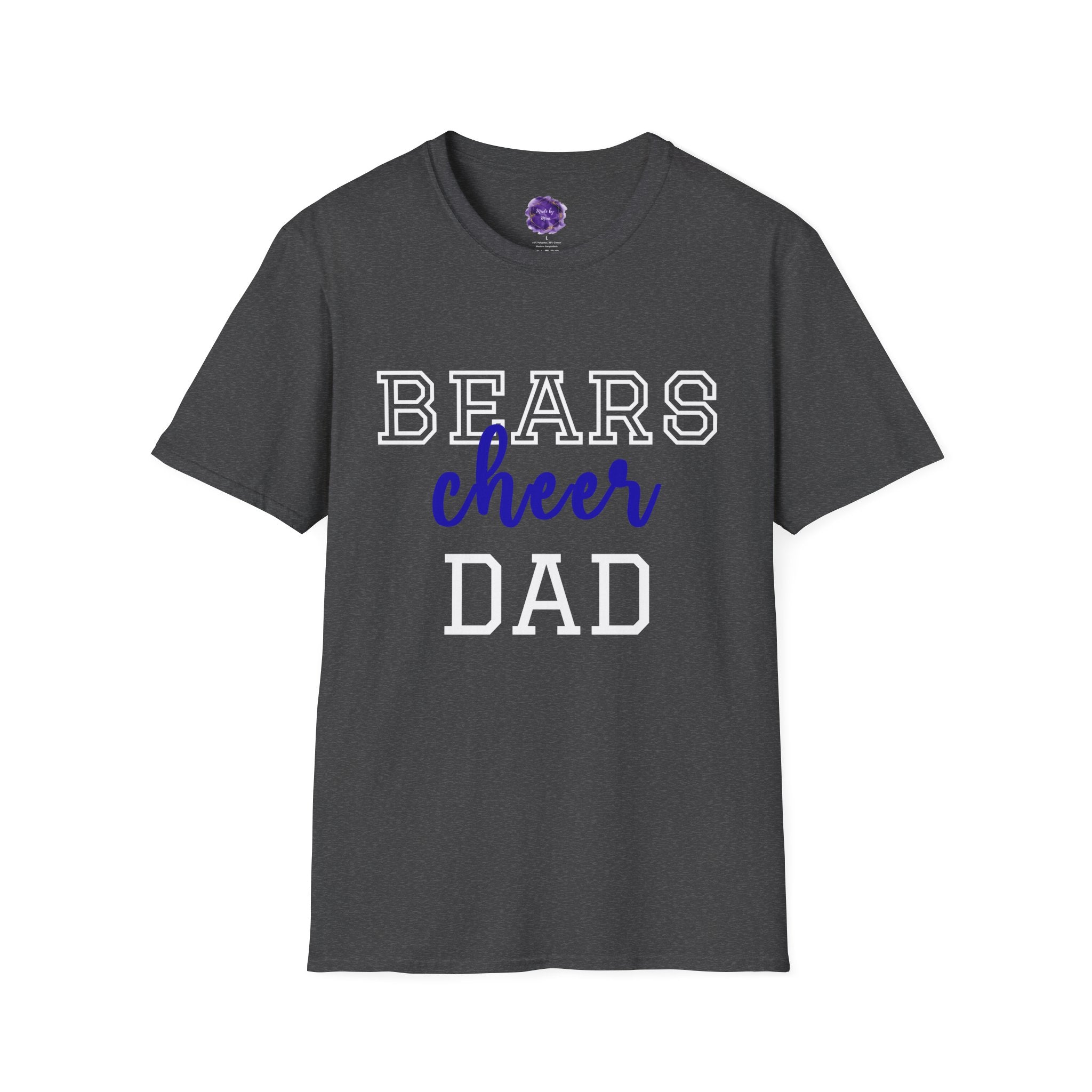 Bears Cheer Dad T-Shirt, Unisex Sports Tee, Dad Gift Shirt, Father’s Day Apparel, Family Game Day Top